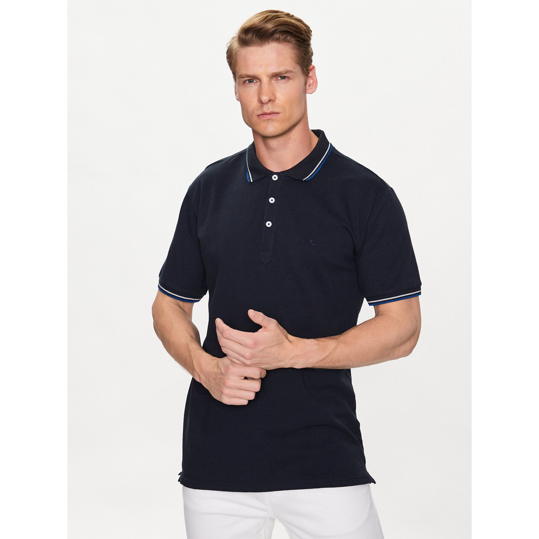 Lindbergh Polokošile 30-404010 Tmavomodrá Relaxed Fit - Pepit.cz