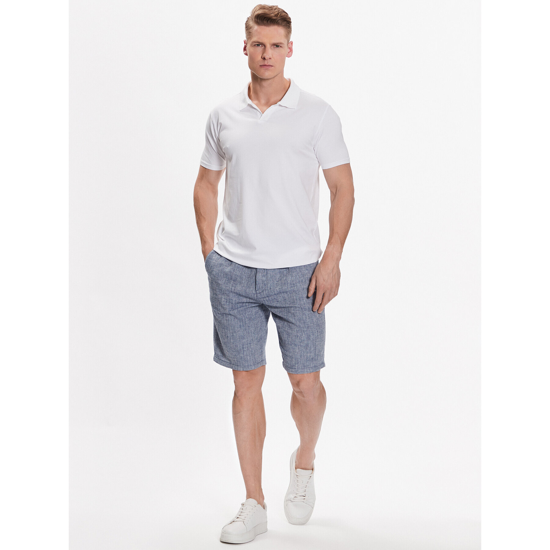 Lindbergh Polokošile 30-404036 Bílá Slim Fit - Pepit.cz