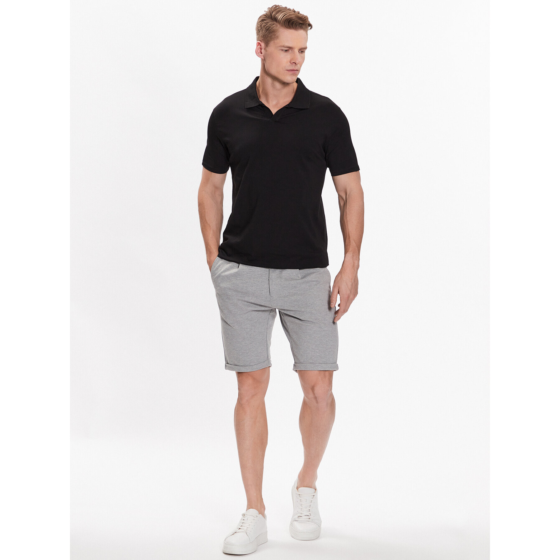 Lindbergh Polokošile 30-404036 Černá Slim Fit - Pepit.cz