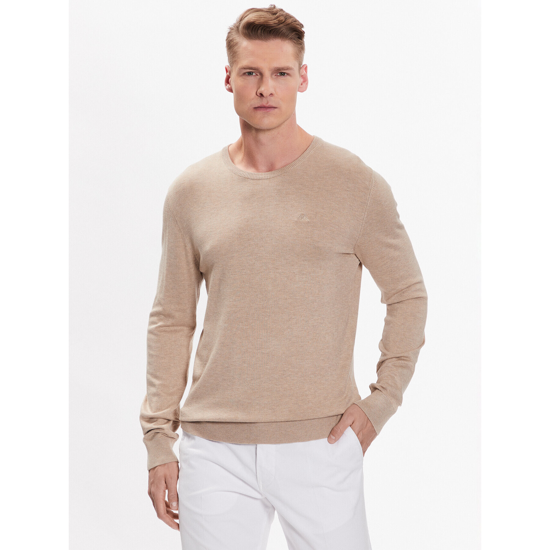 Lindbergh Svetr 30-80043 Béžová Slim Fit - Pepit.cz