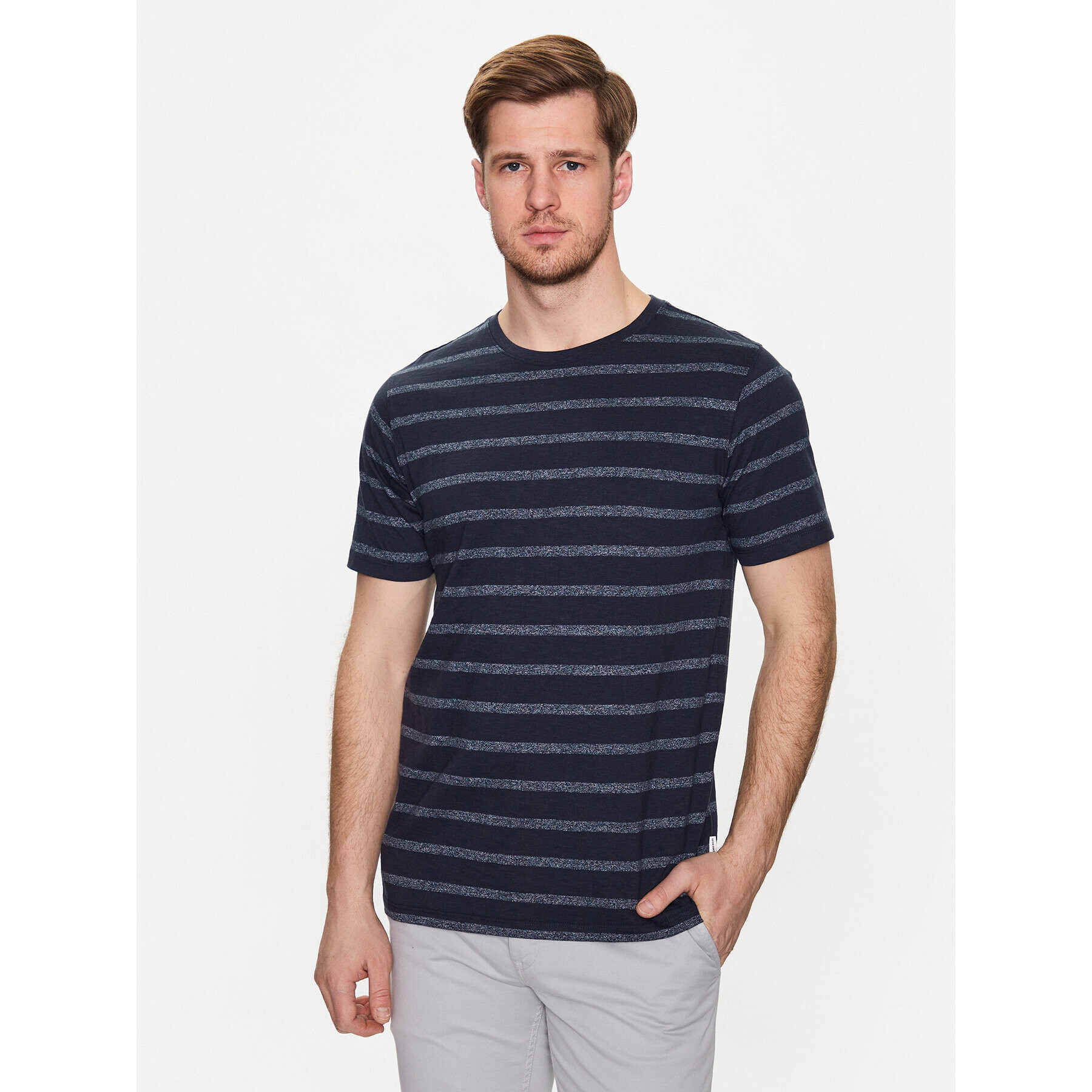 Lindbergh T-Shirt 30-400179 Tmavomodrá Relaxed Fit - Pepit.cz