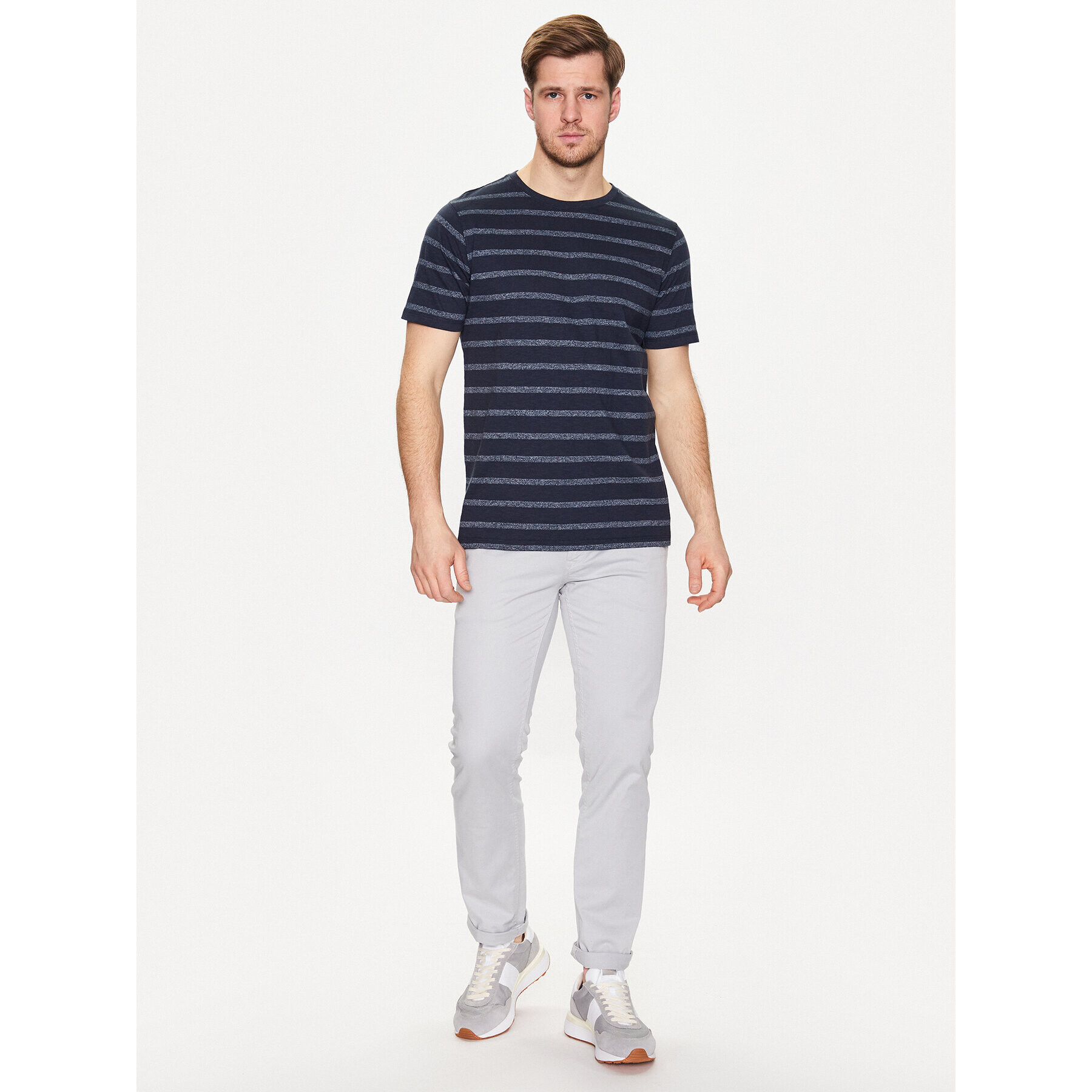 Lindbergh T-Shirt 30-400179 Tmavomodrá Relaxed Fit - Pepit.cz