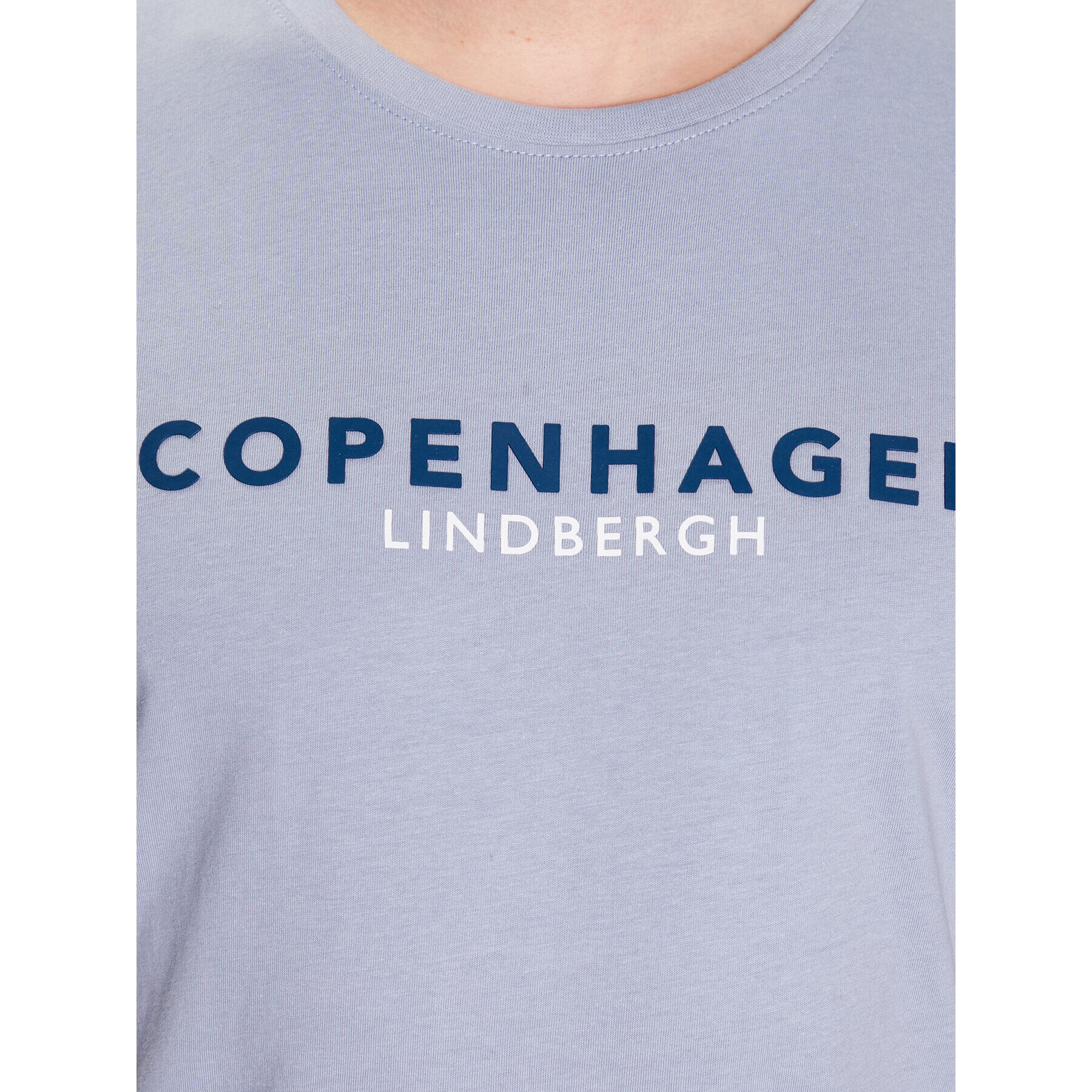 Lindbergh T-Shirt 30-400200 Modrá Regular Fit - Pepit.cz