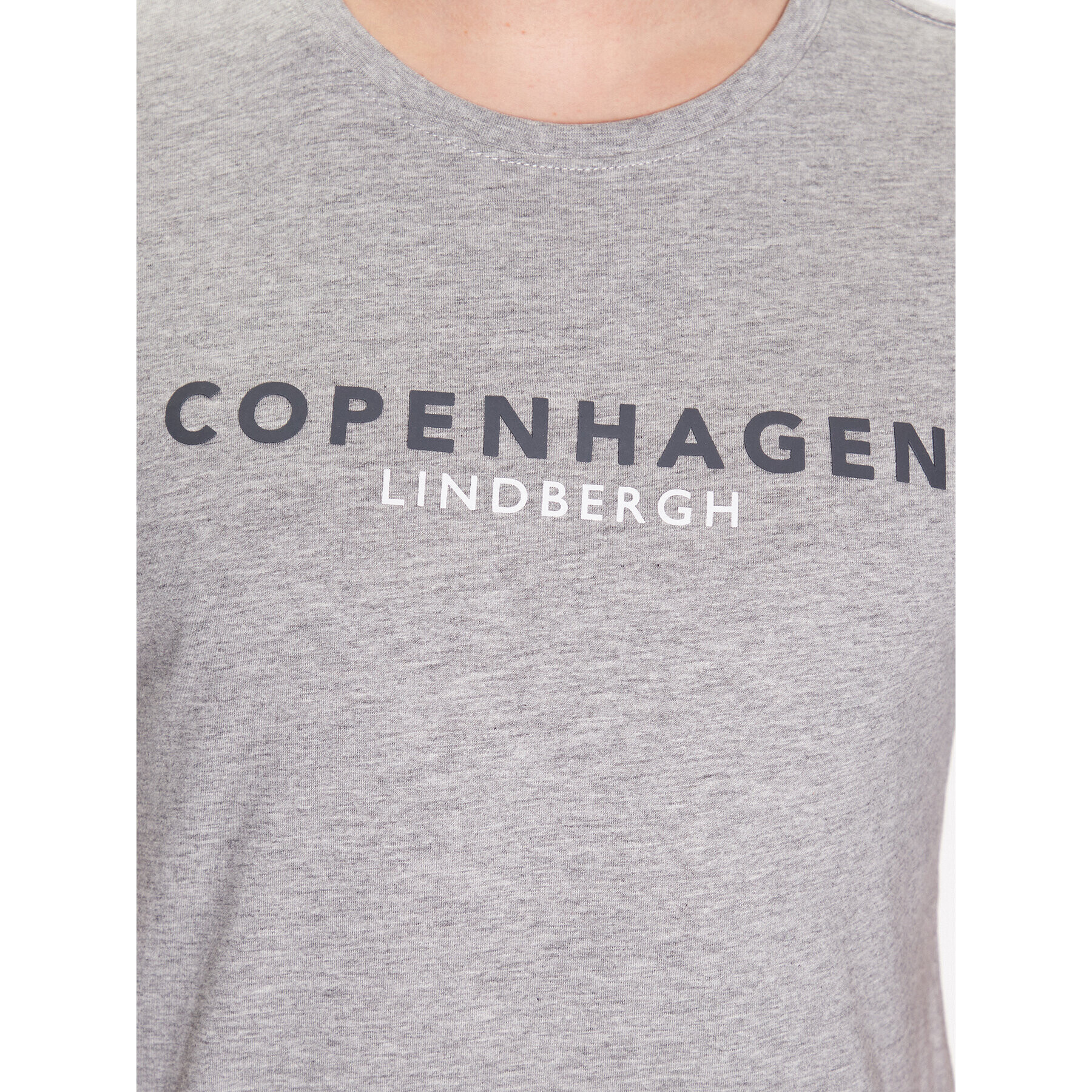 Lindbergh T-Shirt 30-400200 Šedá Regular Fit - Pepit.cz