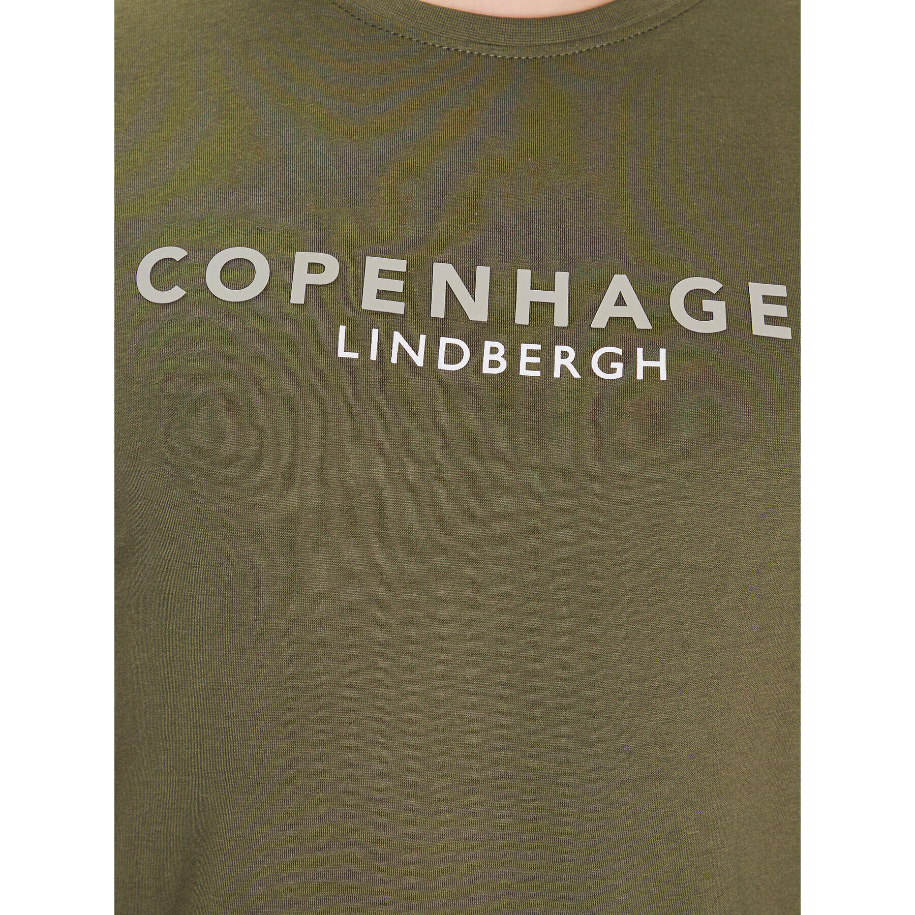 Lindbergh T-Shirt 30-400200 Zelená Regular Fit - Pepit.cz