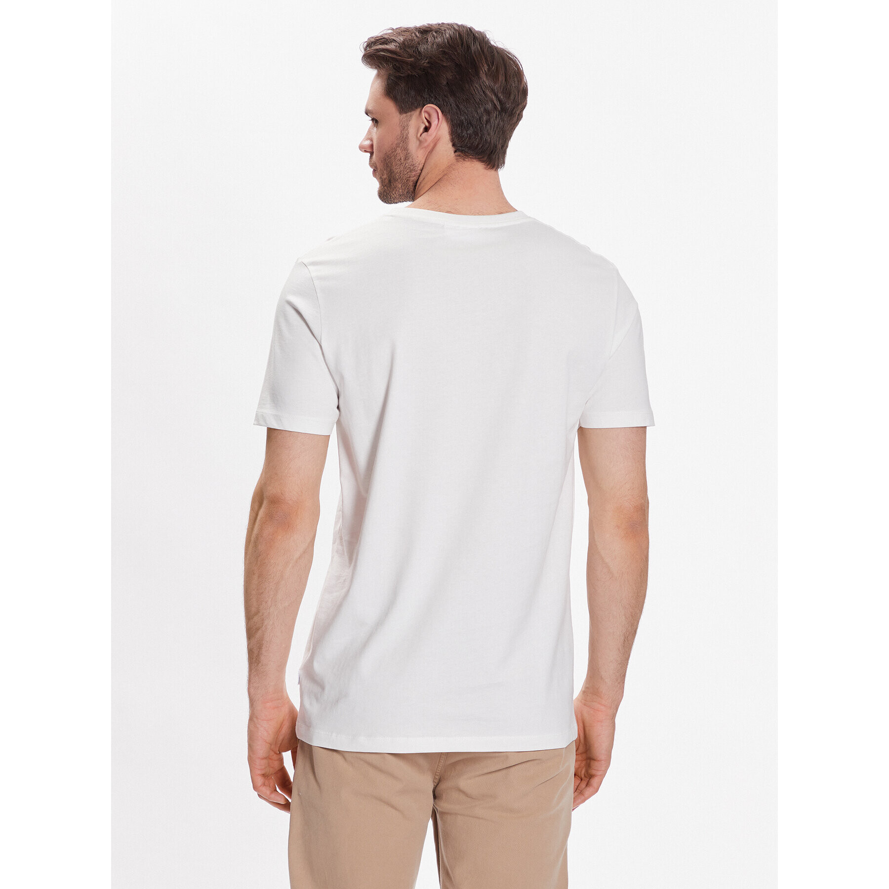 Lindbergh T-Shirt 30-400220 Bílá Relaxed Fit - Pepit.cz