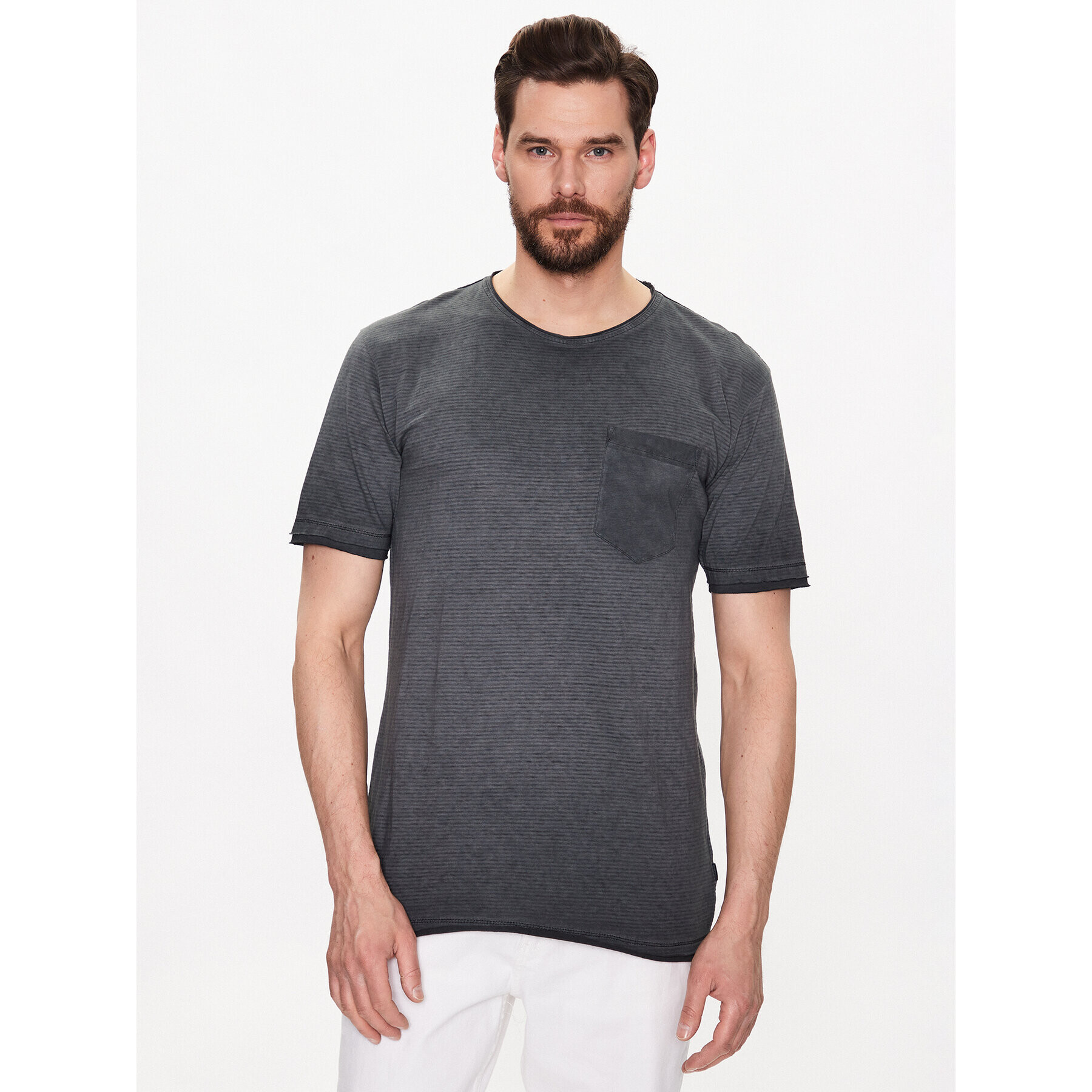 Lindbergh T-Shirt 30-420053 Šedá Regular Fit - Pepit.cz