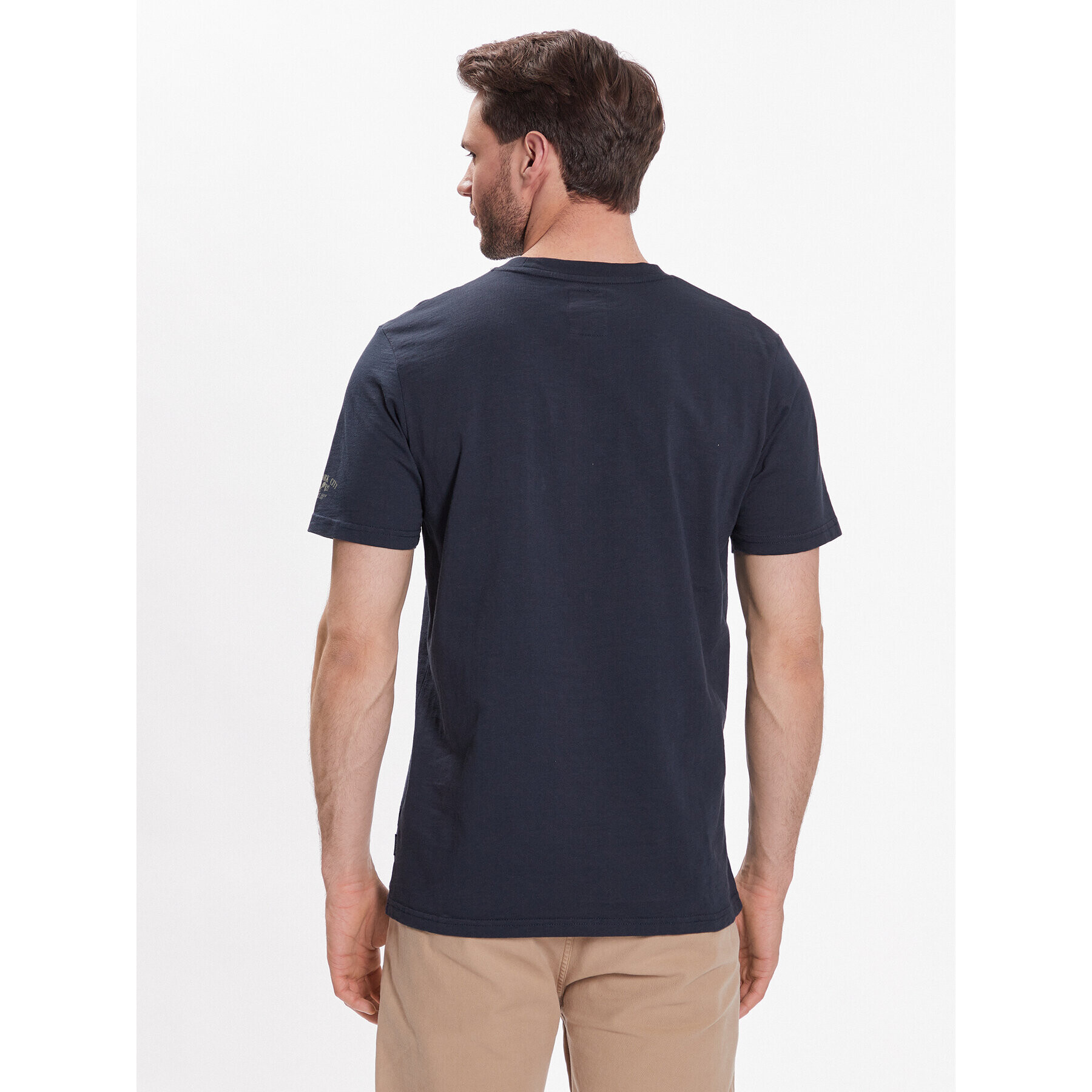 Lindbergh T-Shirt 30-420142 Tmavomodrá Relaxed Fit - Pepit.cz