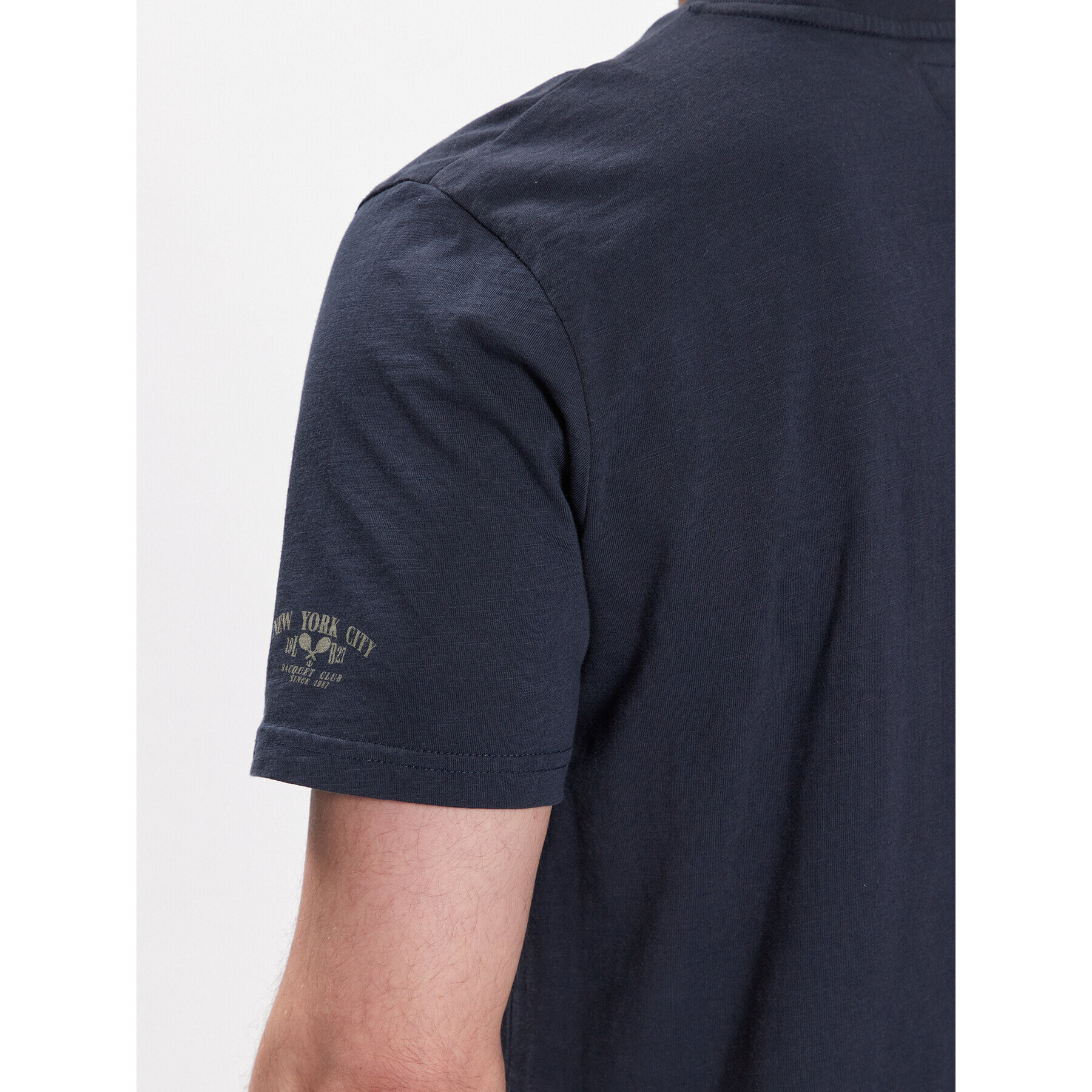 Lindbergh T-Shirt 30-420142 Tmavomodrá Relaxed Fit - Pepit.cz