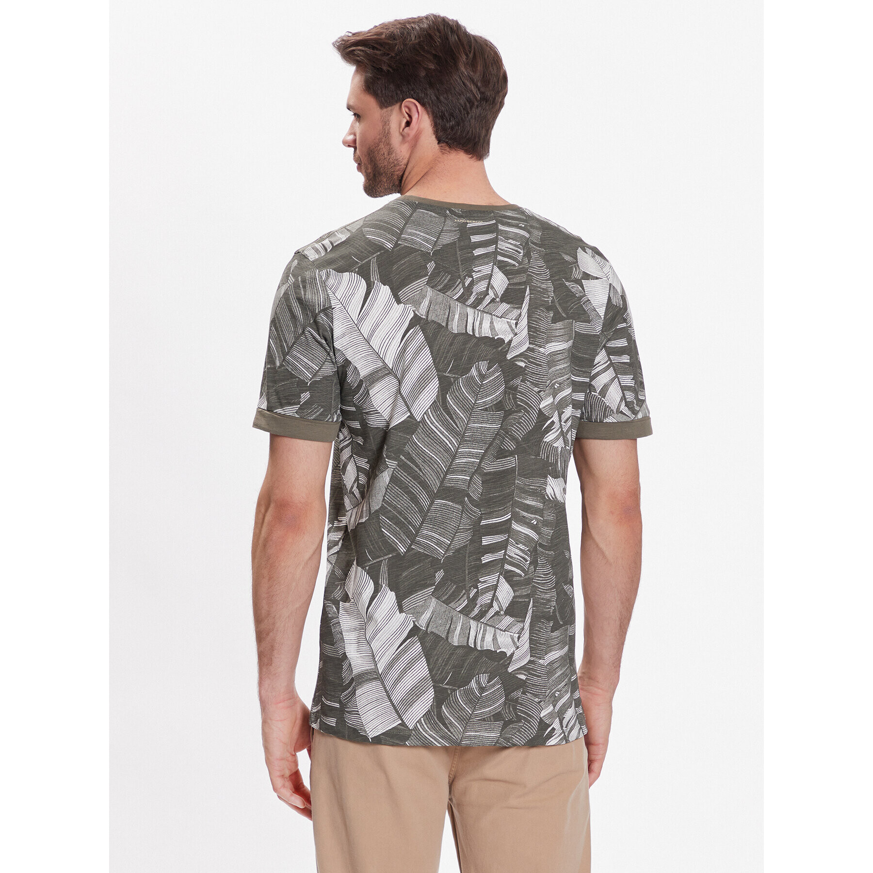 Lindbergh T-Shirt 30-420143 Zelená Relaxed Fit - Pepit.cz