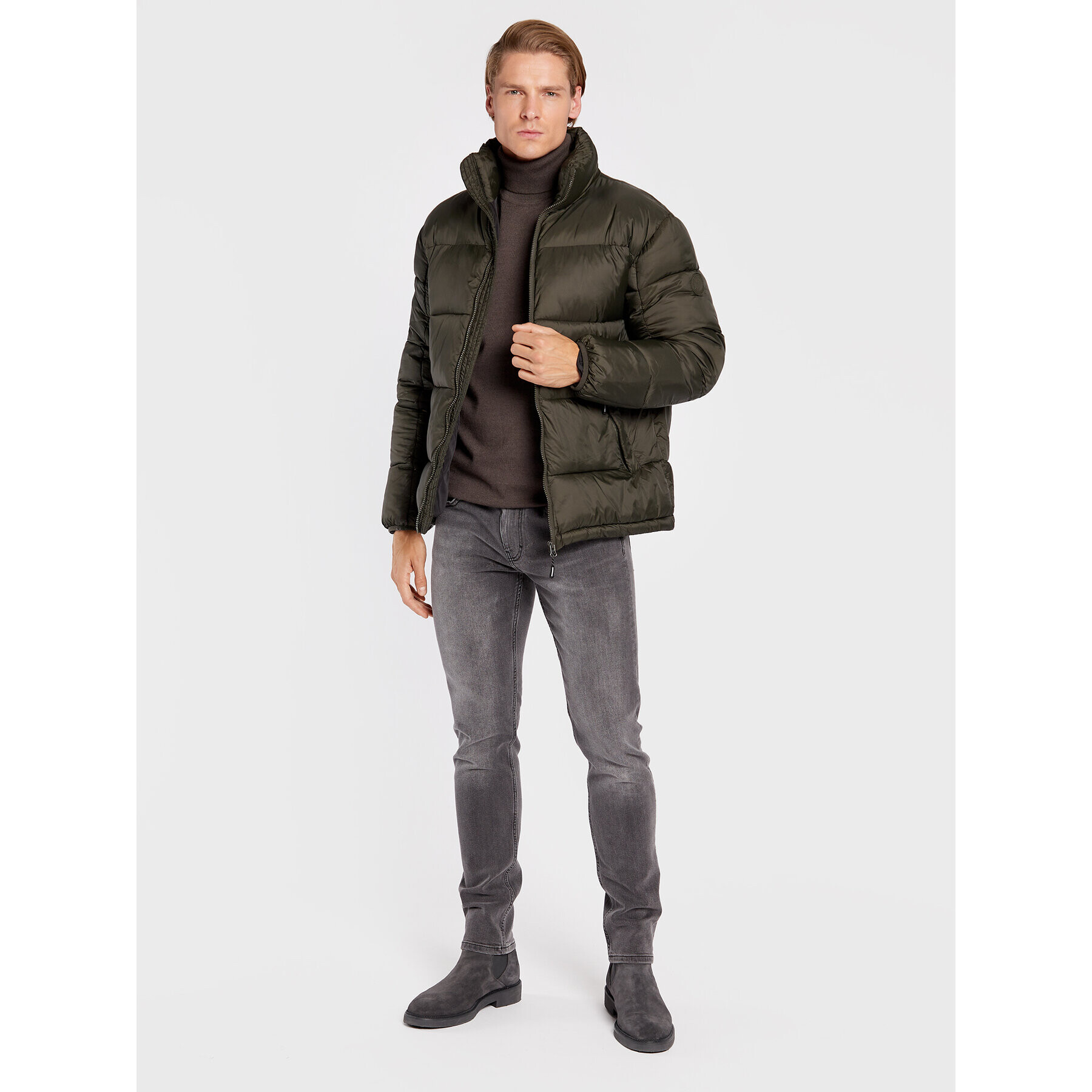 Lindbergh Vatovaná bunda 30-301093 Khaki Regular Fit - Pepit.cz