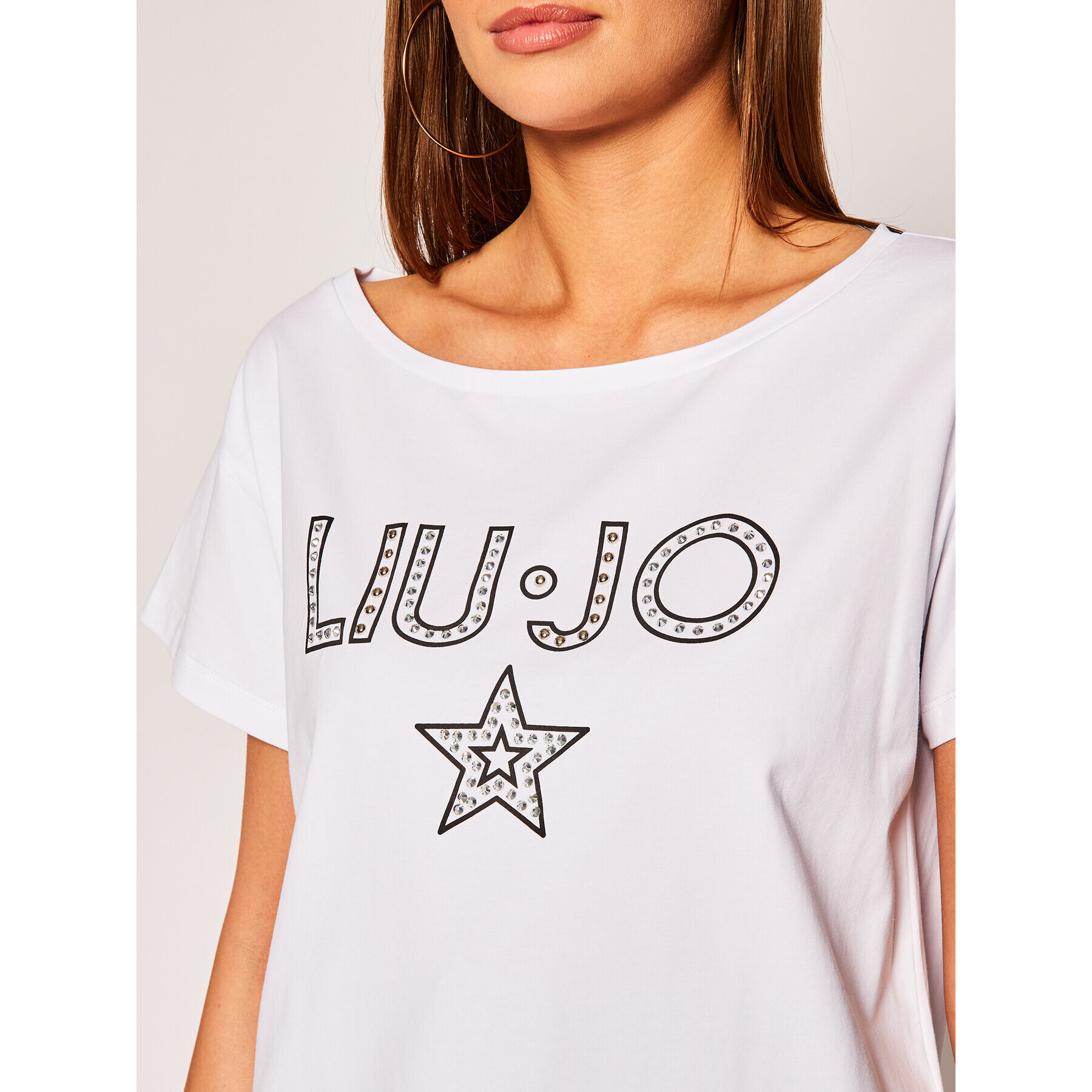 Liu Jo Beachwear T-Shirt VA0071 J5506 Bílá Regular Fit - Pepit.cz