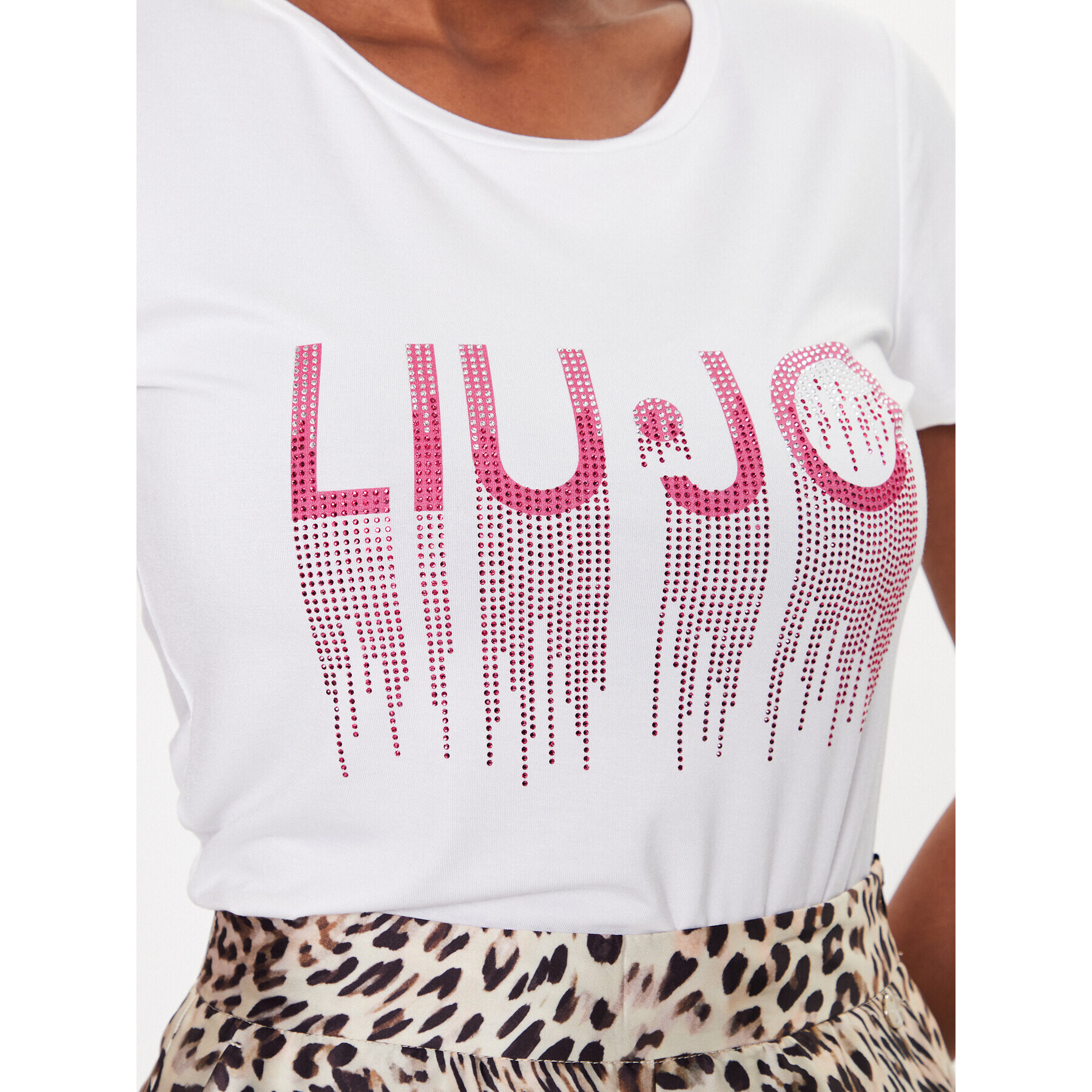 Liu Jo Beachwear T-Shirt VA3145 J5360 Bílá Regular Fit - Pepit.cz