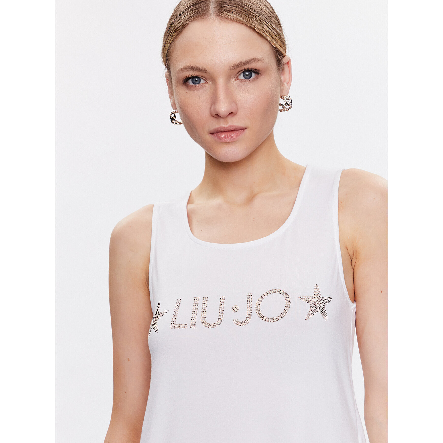 Liu Jo Beachwear Top VA3100 J5360 Bílá Regular Fit - Pepit.cz