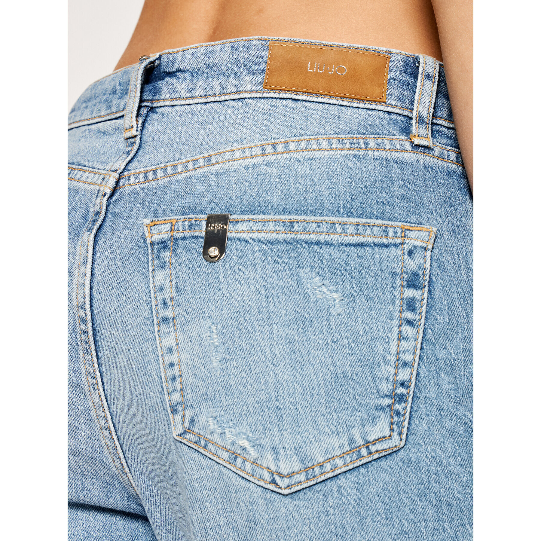 Liu Jo Jeansy UA1019 D4343 Tmavomodrá Straight Fit - Pepit.cz