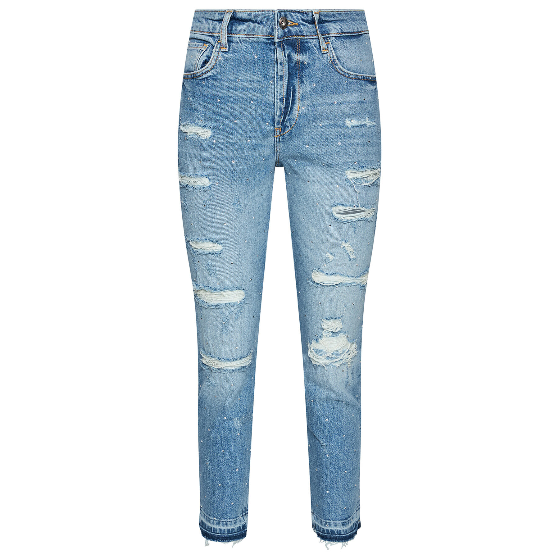 Liu Jo Jeansy UA1019 D4343 Tmavomodrá Straight Fit - Pepit.cz