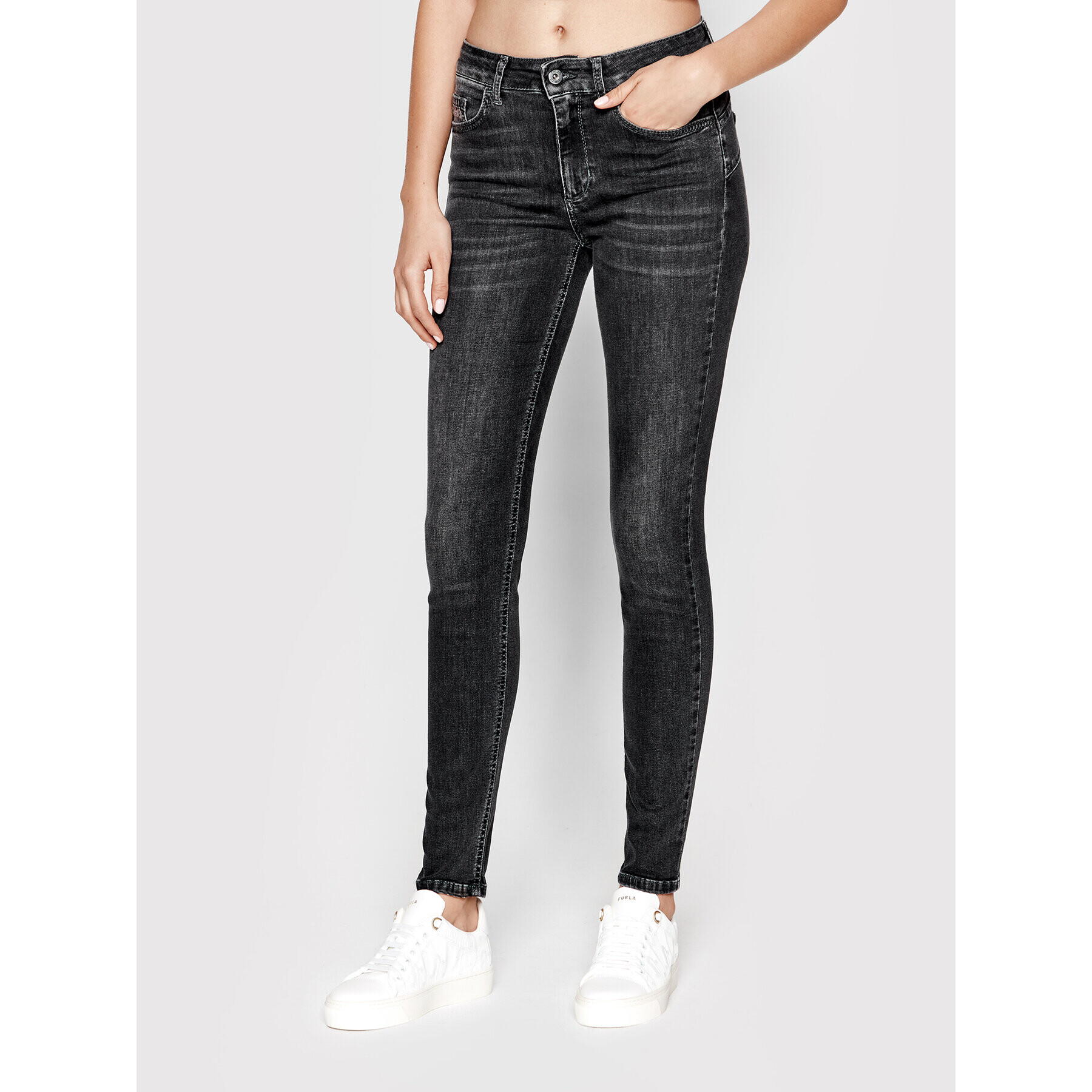 Liu Jo Jeansy UA2013 DS004 Černá Skinny Fit - Pepit.cz