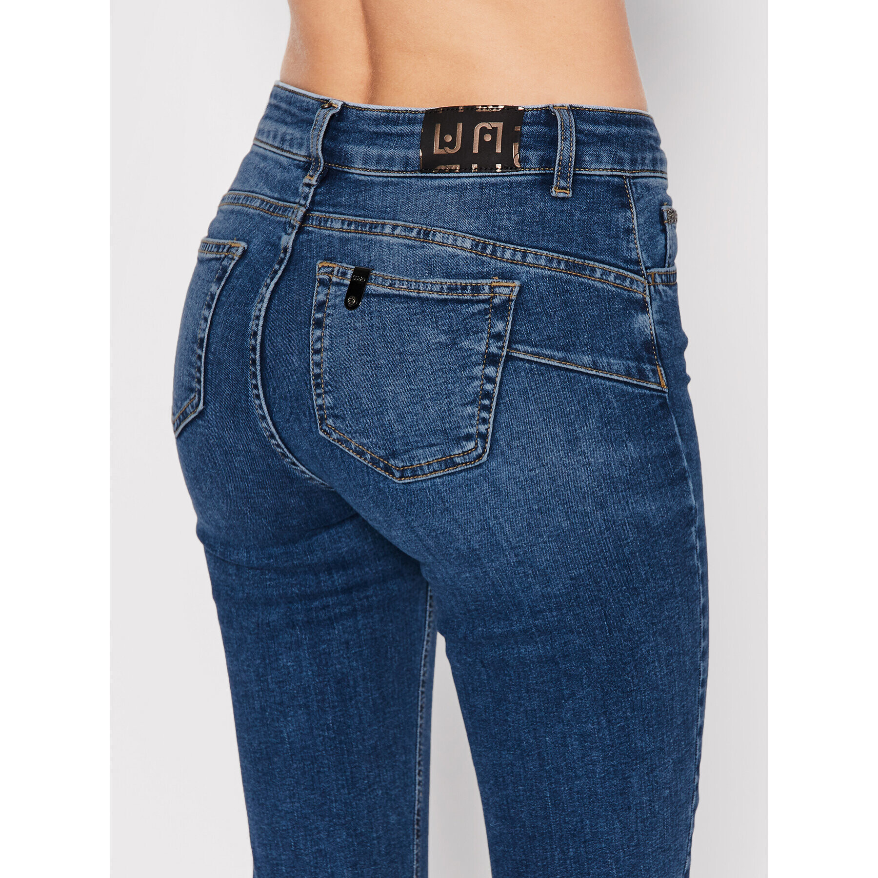 Liu Jo Jeansy UF2013 D4448 Modrá Bottom Up Fit - Pepit.cz