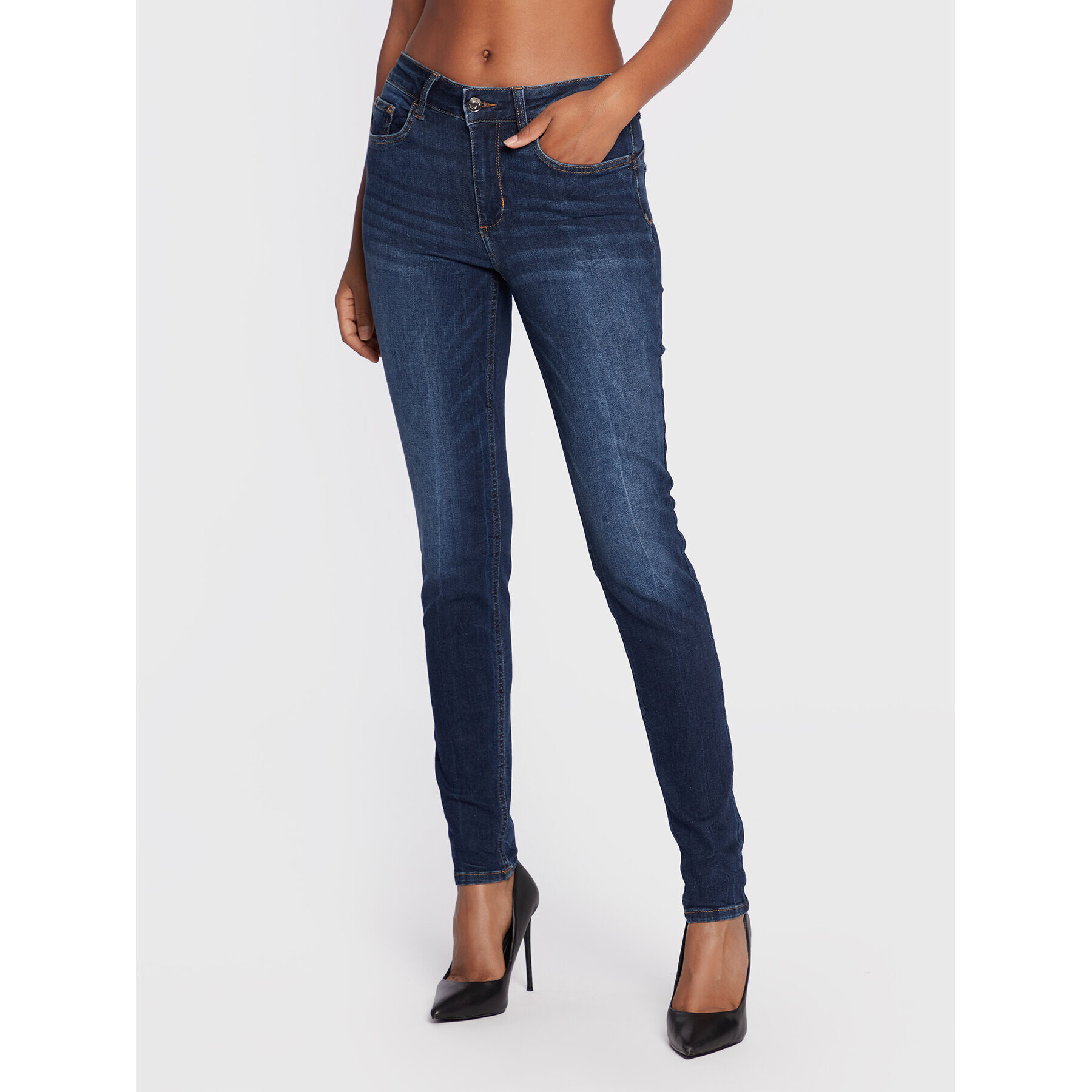 Liu Jo Jeansy UF2013 D4615 Tmavomodrá Skinny Fit - Pepit.cz