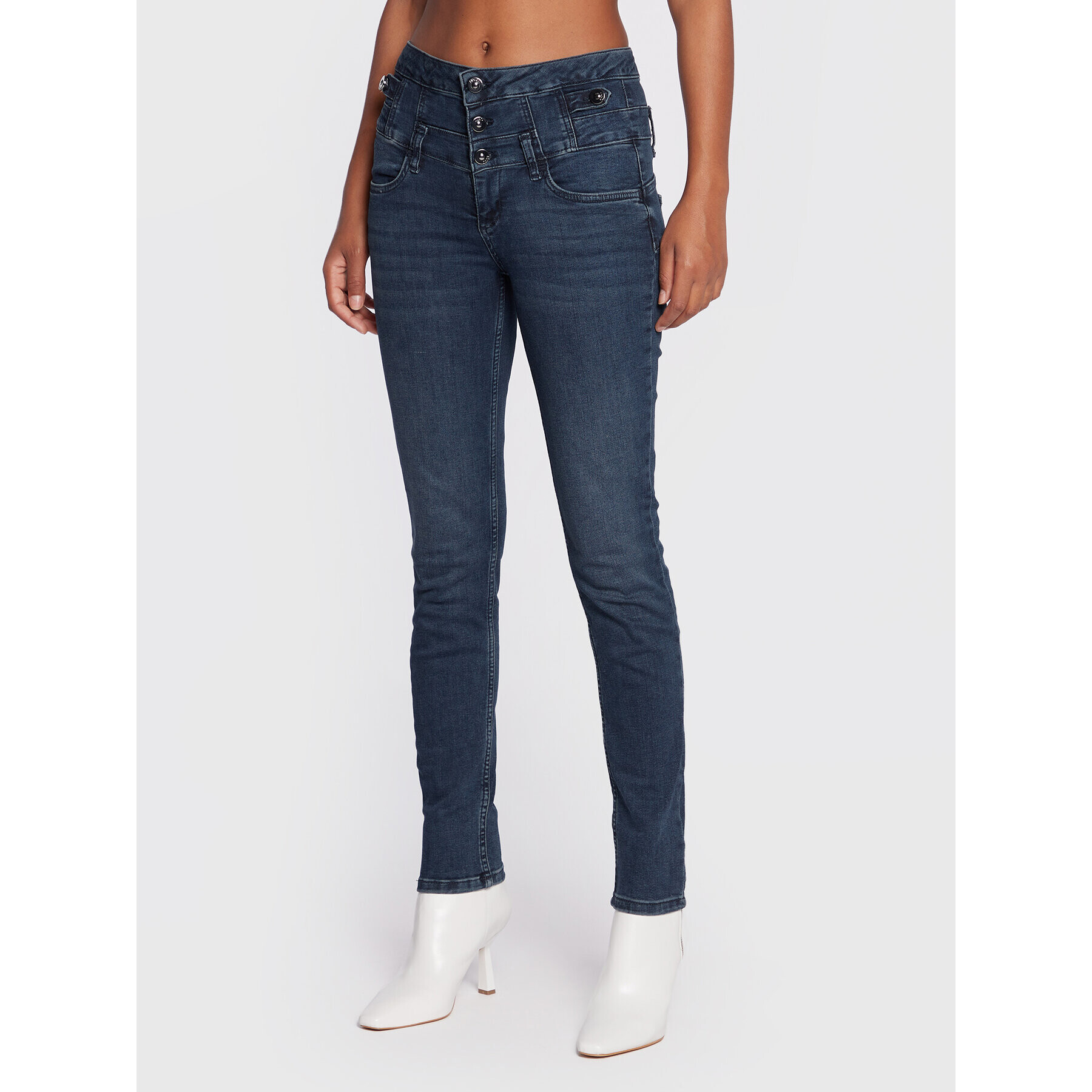 Liu Jo Jeansy UF2014 D4268 Tmavomodrá Skinny Fit - Pepit.cz