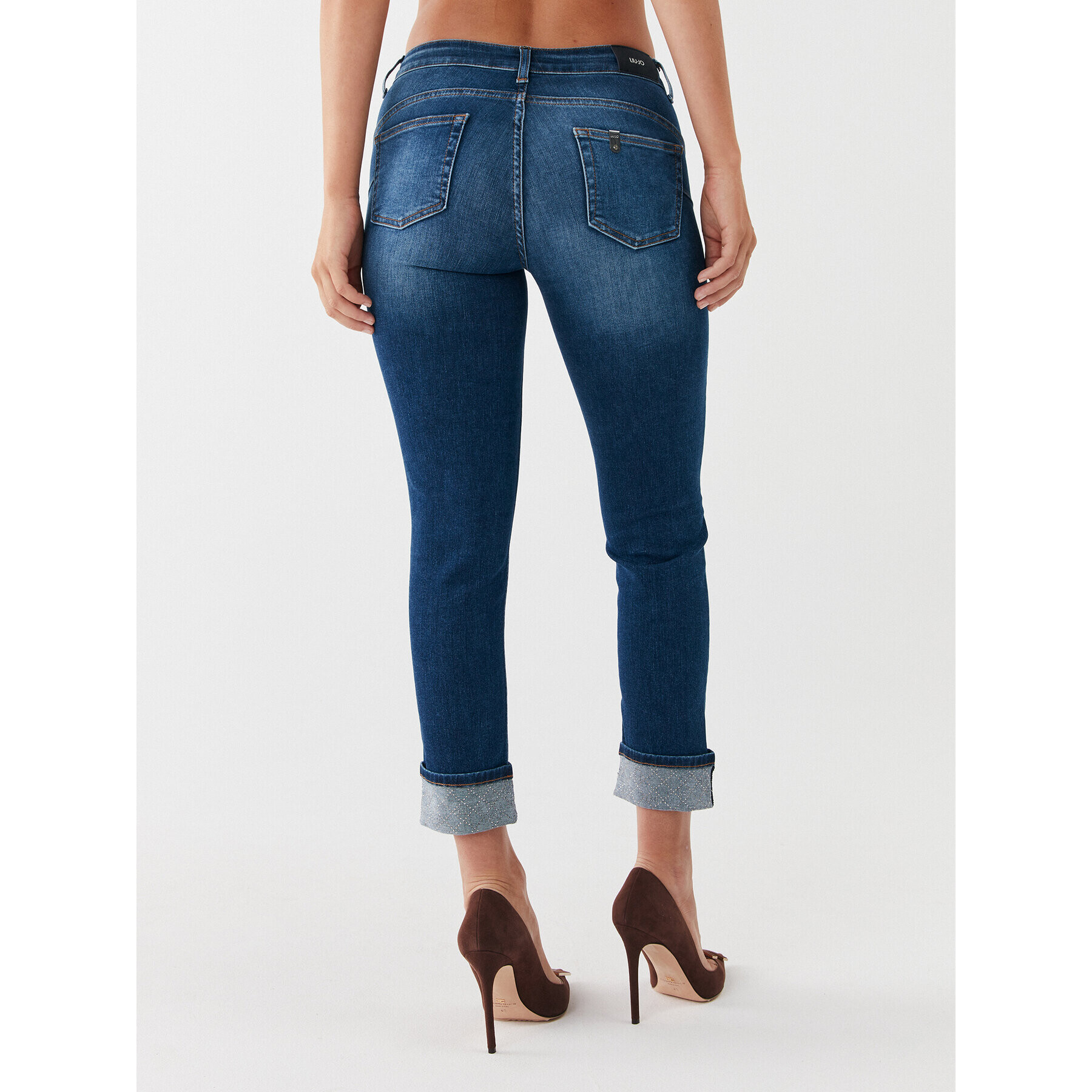 Liu Jo Jeansy UF3006 D4615 Tmavomodrá Skinny Fit - Pepit.cz