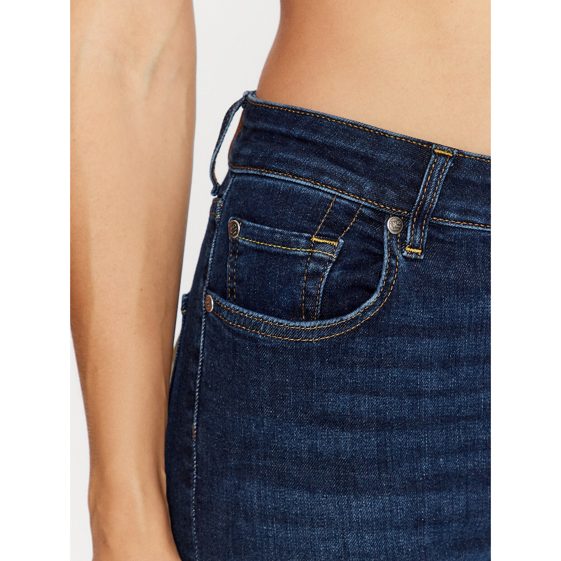 Liu Jo Jeansy UF3063 D4615 Tmavomodrá Straight Fit - Pepit.cz