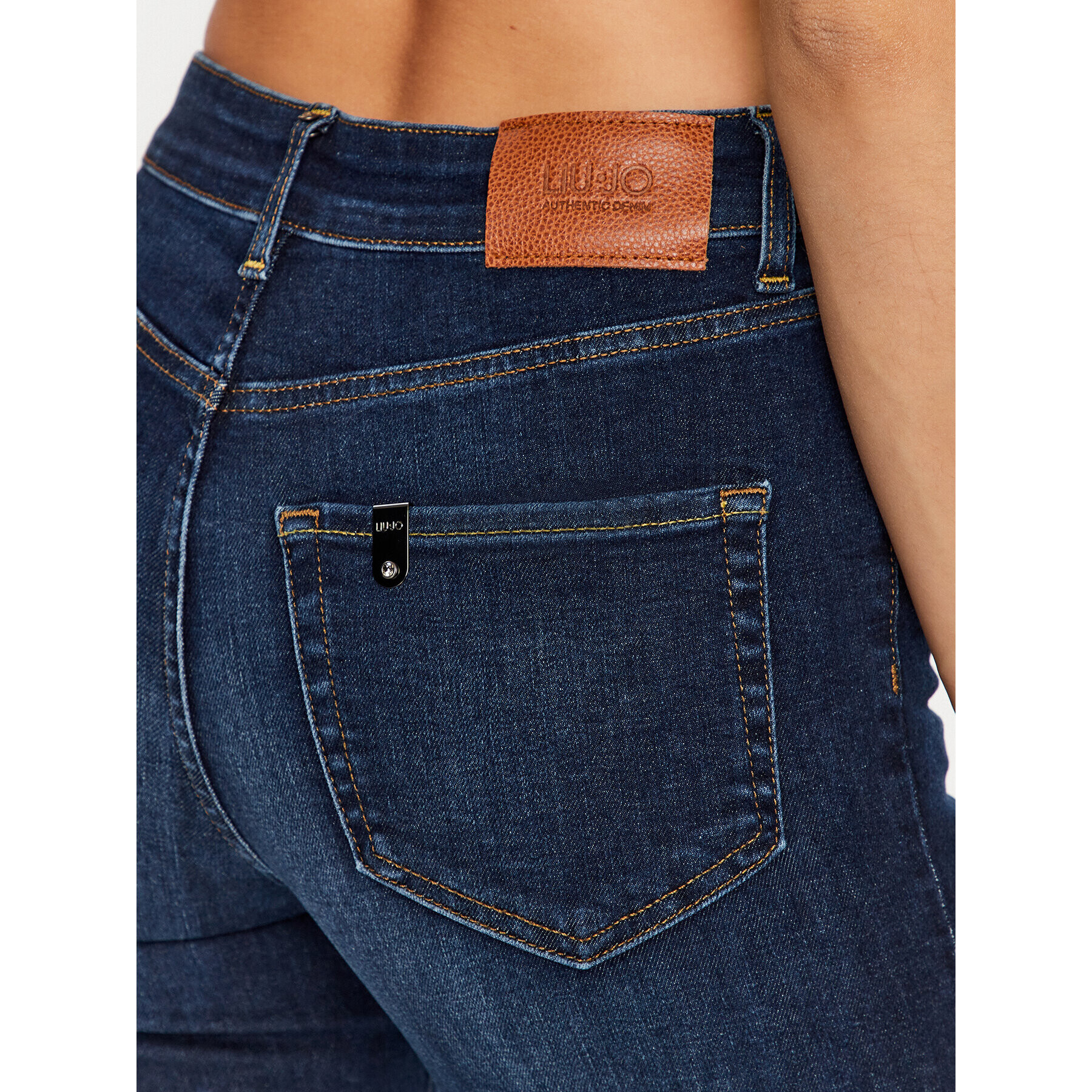 Liu Jo Jeansy UF3063 D4615 Tmavomodrá Straight Fit - Pepit.cz