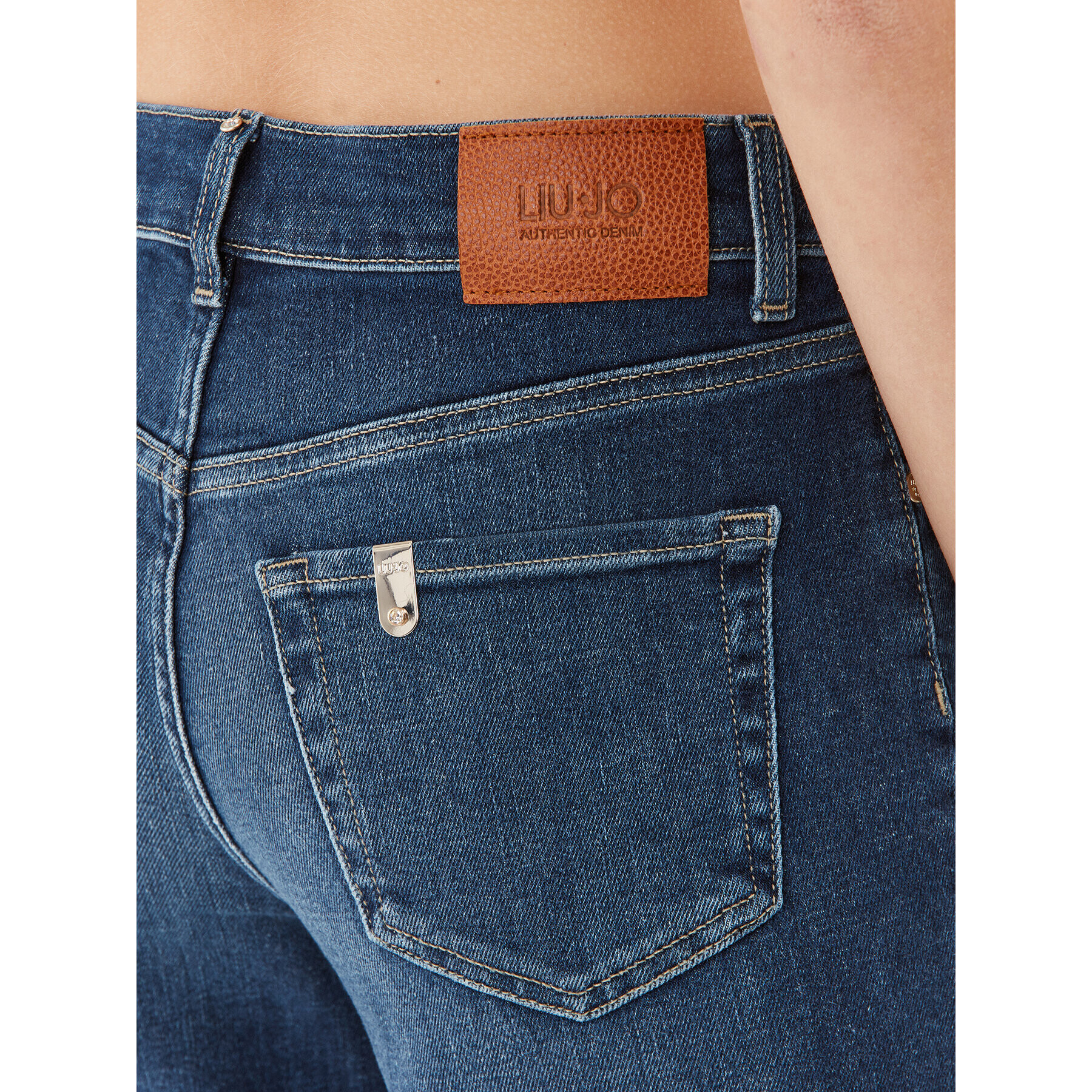 Liu Jo Jeansy UF3144 D4839 Tmavomodrá Perfect Fit - Pepit.cz