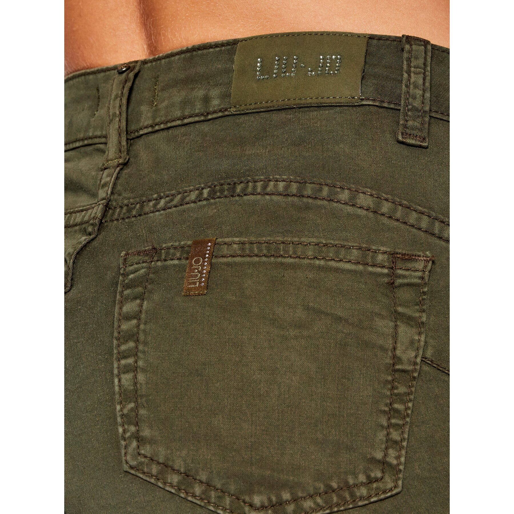 Liu Jo Jeansy WF1223 T3045 Zelená Skinny Fit - Pepit.cz