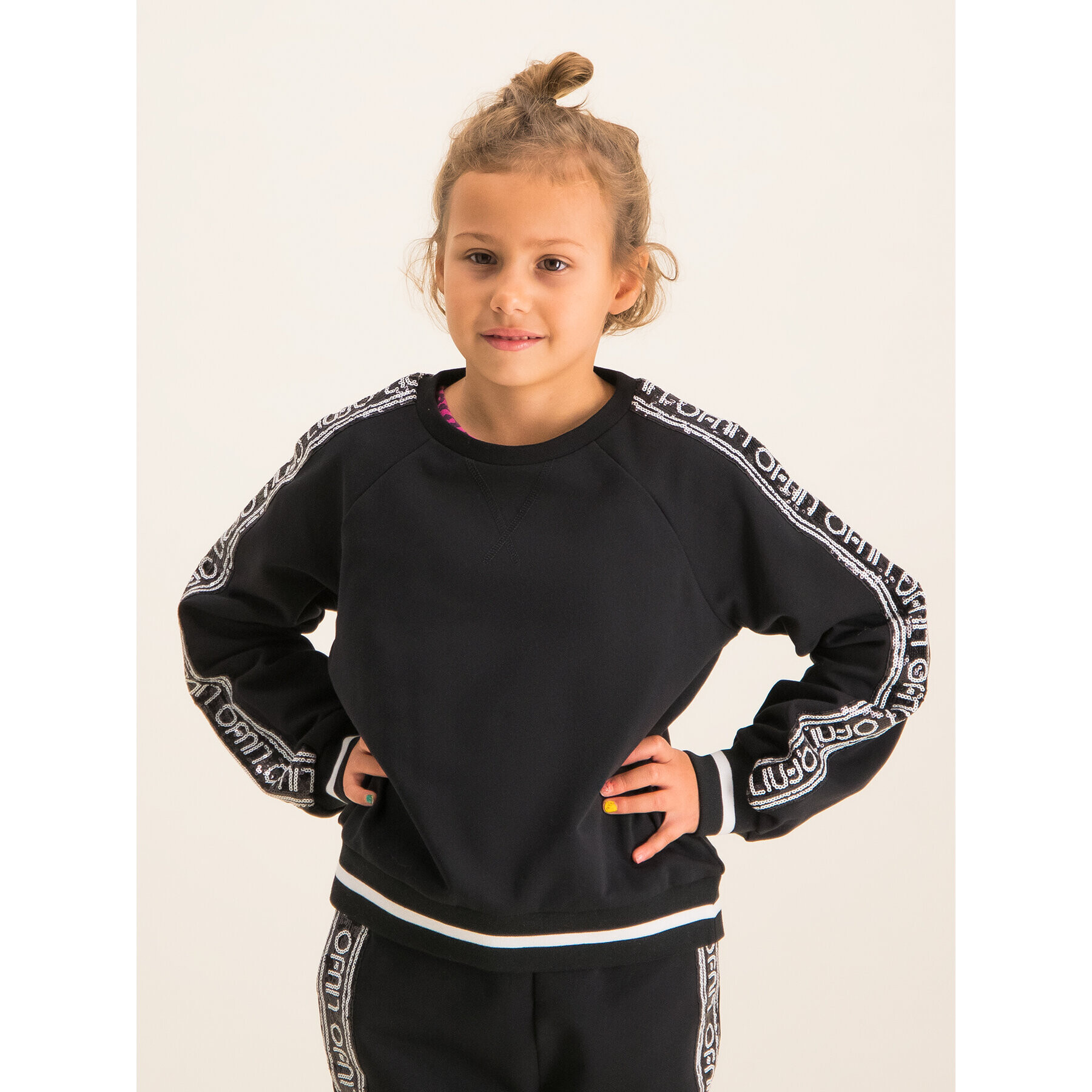 Liu Jo Kids Mikina Chiusia G69213 F0090 Černá Regular Fit - Pepit.cz