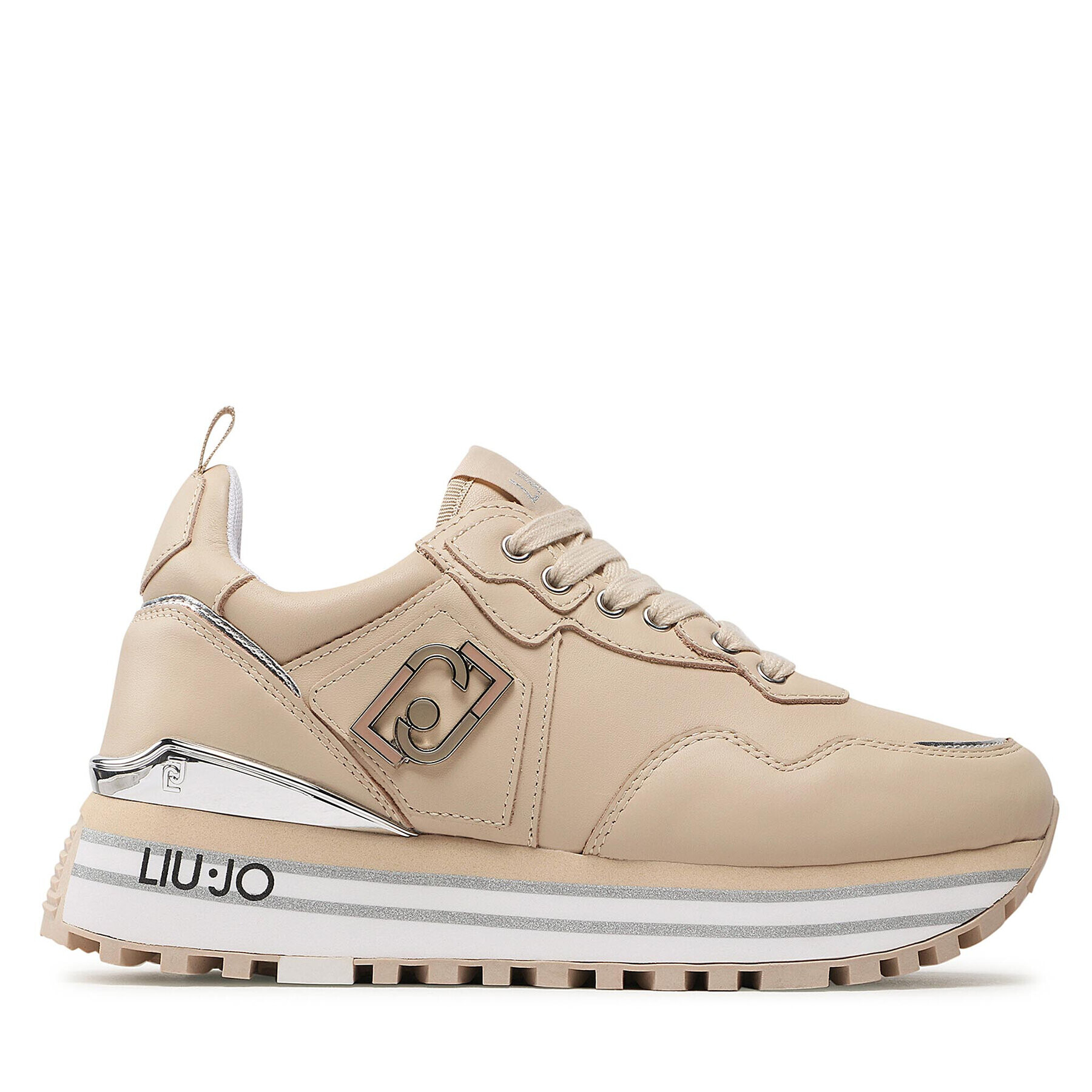 Liu Jo Sneakersy Maxi Wonder 01 BF2095 P0102 Béžová - Pepit.cz