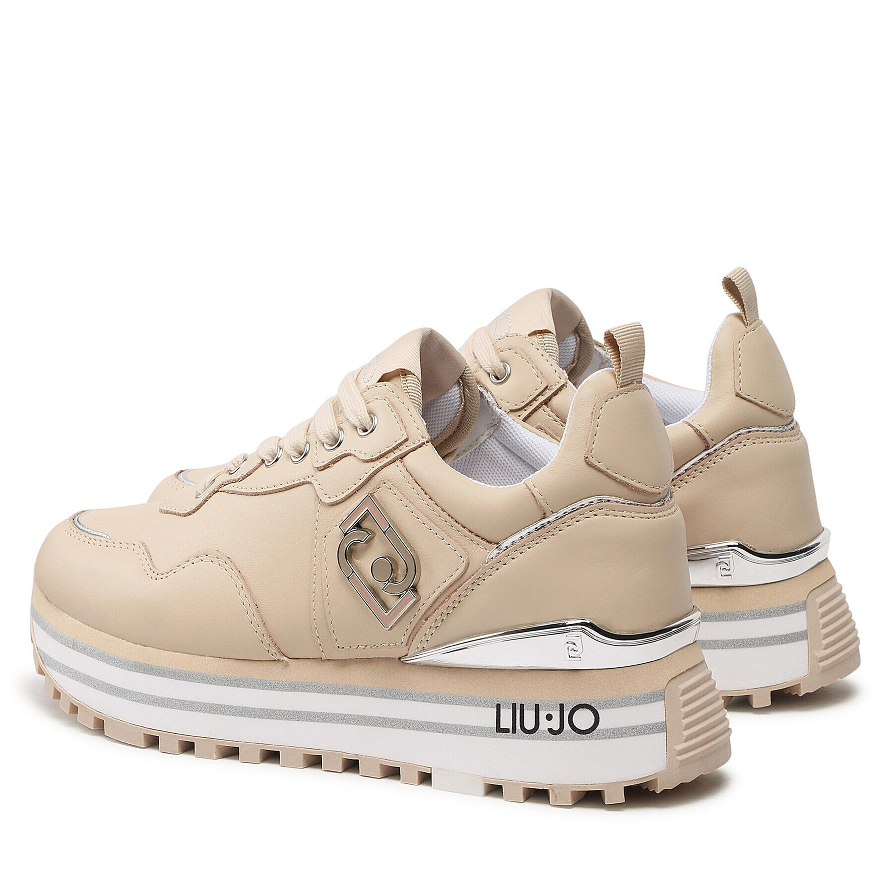 Liu Jo Sneakersy Maxi Wonder 01 BF2095 P0102 Béžová - Pepit.cz