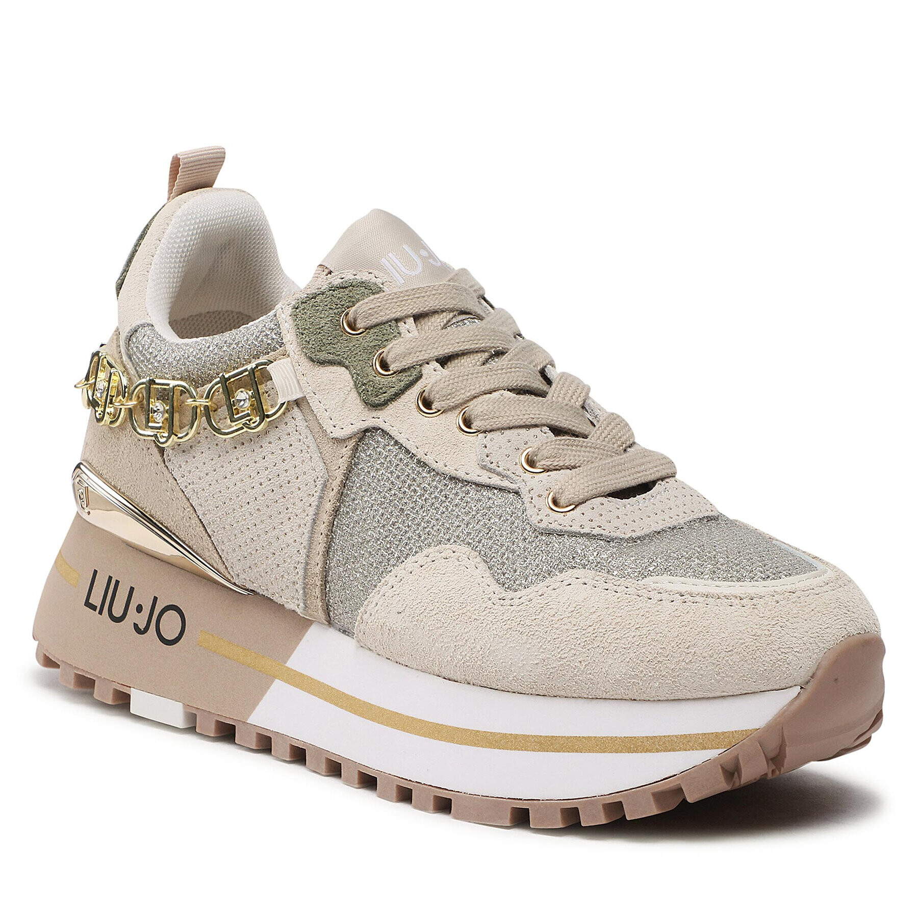 Liu Jo Sneakersy Maxi Wonder 01 BF2095 PX239 Béžová - Pepit.cz