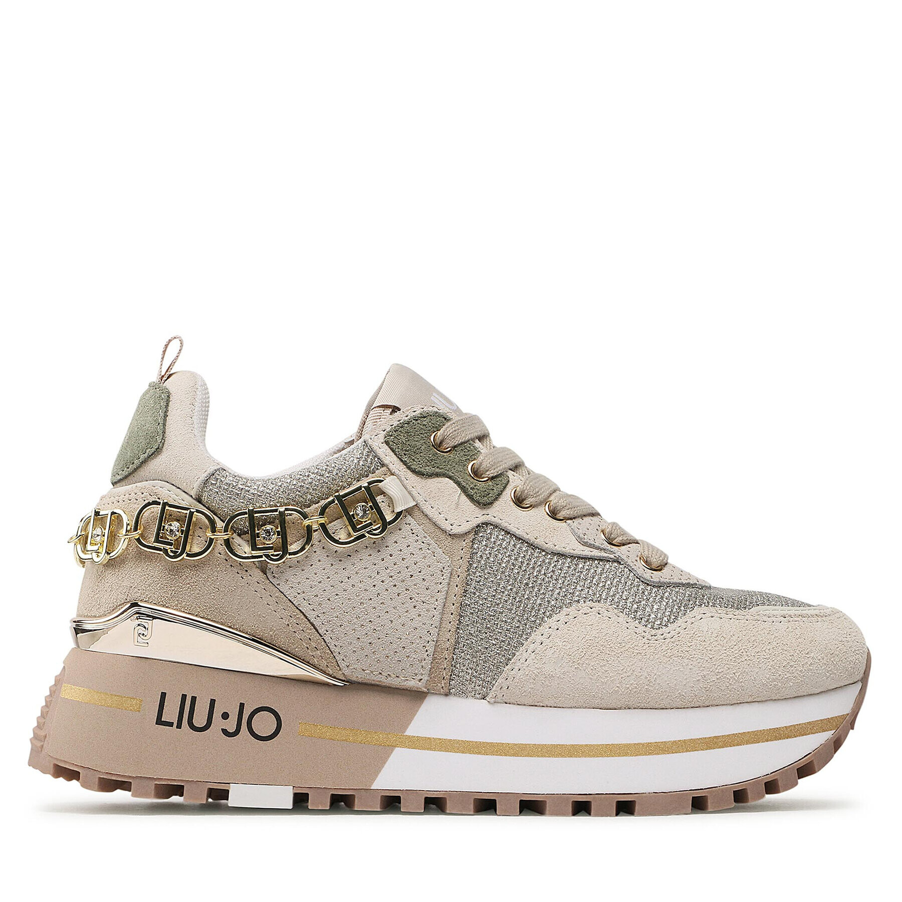 Liu Jo Sneakersy Maxi Wonder 01 BF2095 PX239 Béžová - Pepit.cz