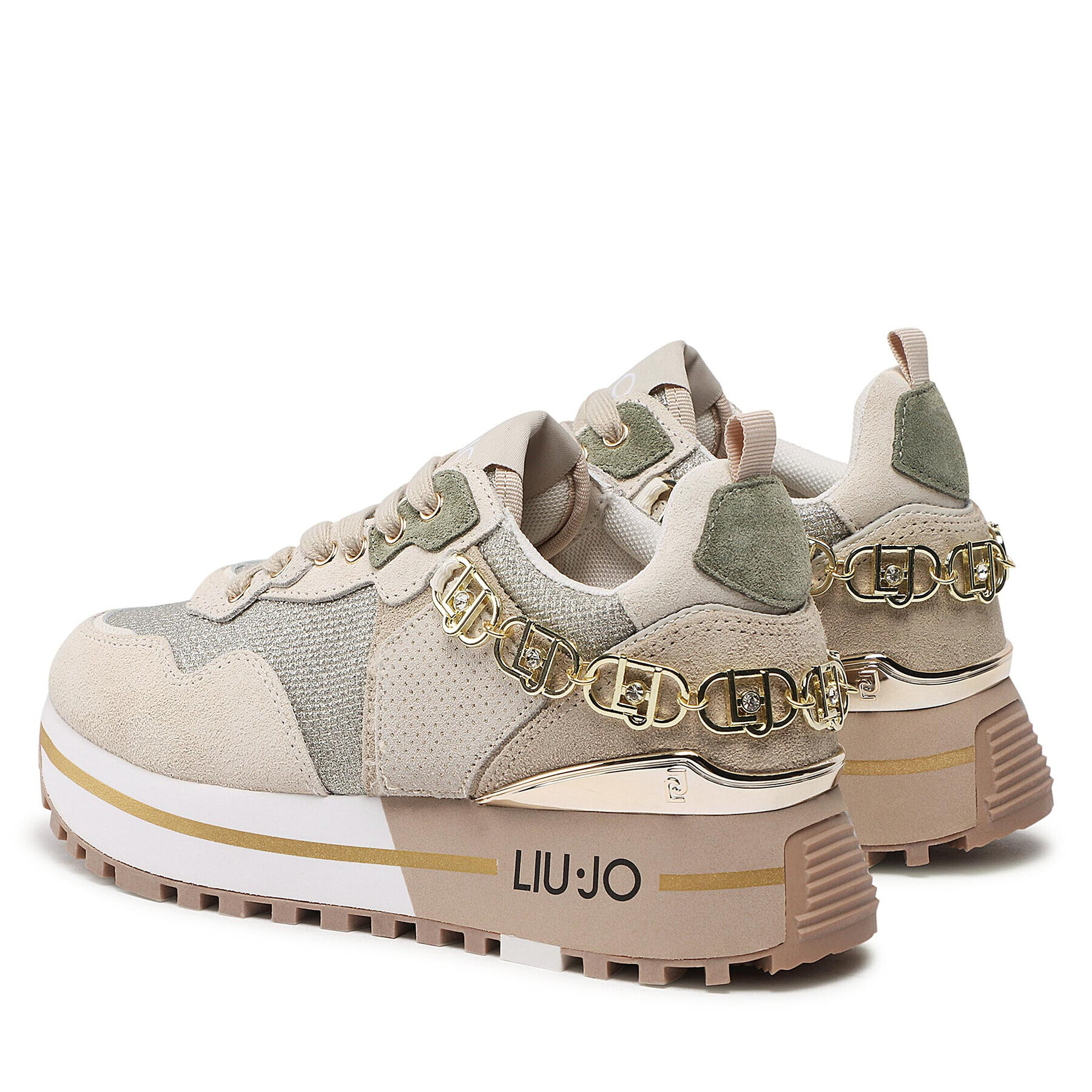 Liu Jo Sneakersy Maxi Wonder 01 BF2095 PX239 Béžová - Pepit.cz