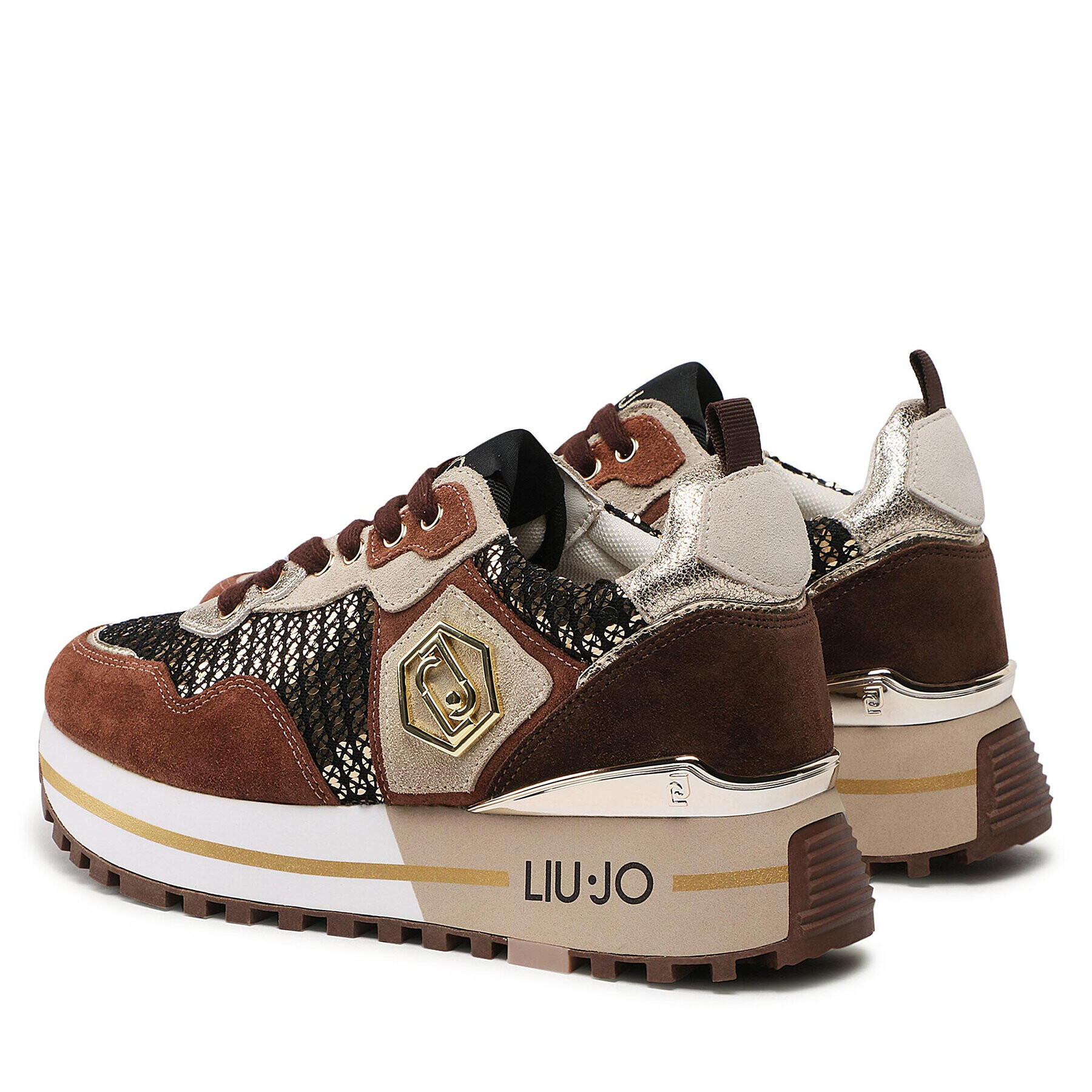 Liu Jo Sneakersy Maxi Wonder 01 BF2095 PX242 Hnědá - Pepit.cz