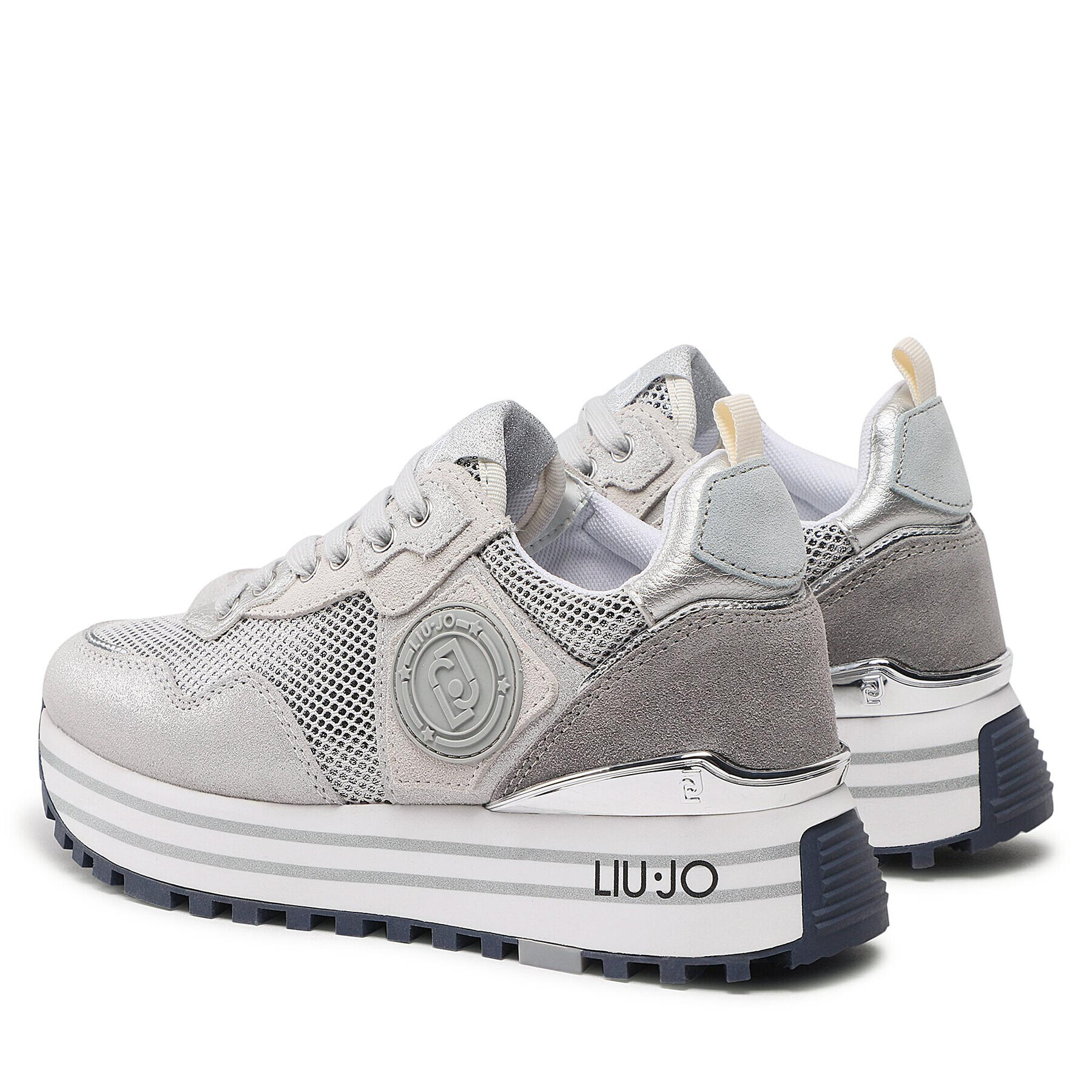 Liu Jo Sneakersy Maxi Wonder 48 BF2095 PX253 Stříbrná - Pepit.cz