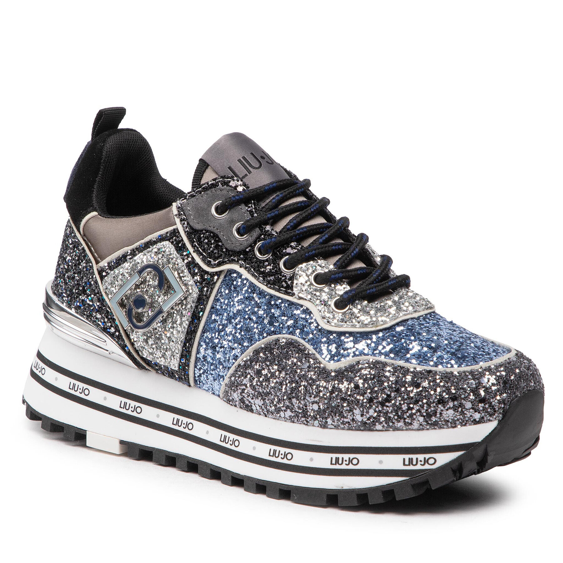 Liu Jo Sneakersy Maxi Wonder Glitter 24 BF2103 TX007 Barevná - Pepit.cz