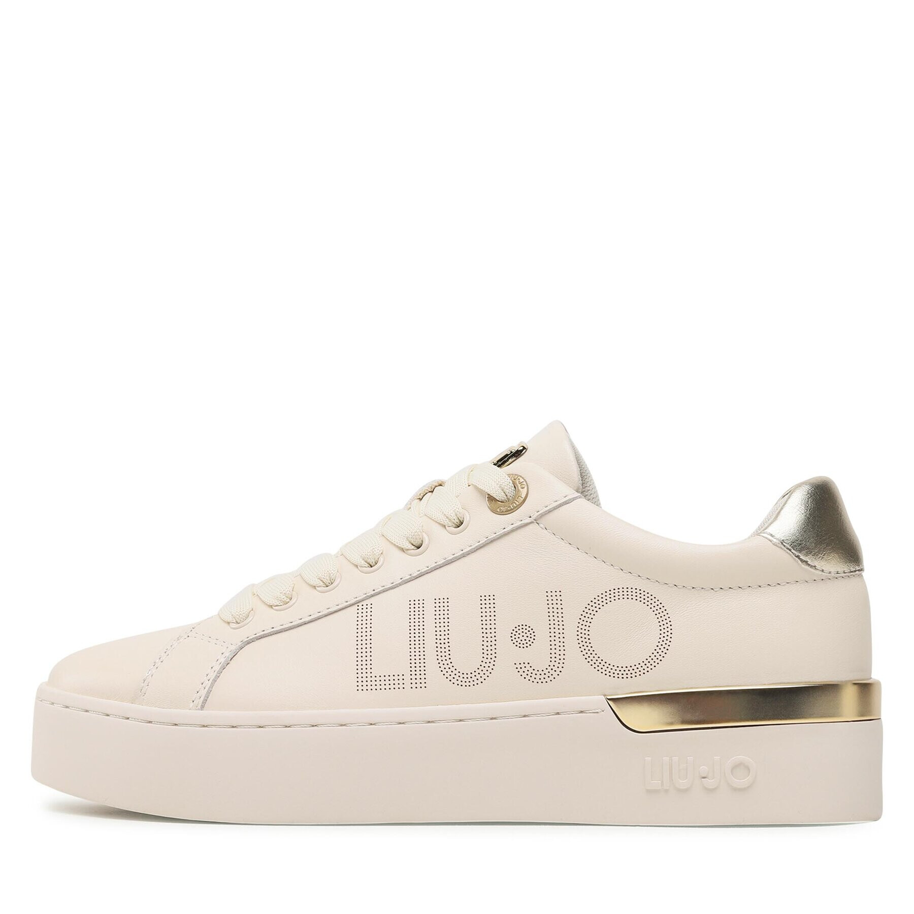 Liu Jo Sneakersy Silvia 65 BA3025 PX026 Écru - Pepit.cz