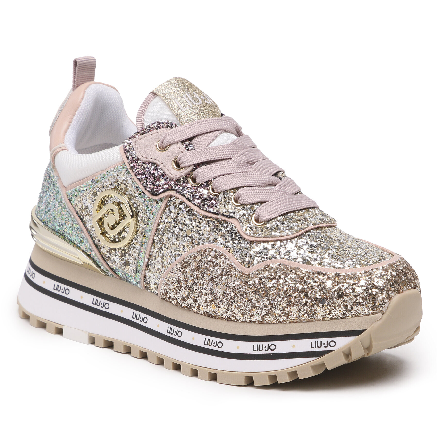 Liu Jo Sneakersy Wonder Glitter 24 BA3021 EX135 Zlatá - Pepit.cz