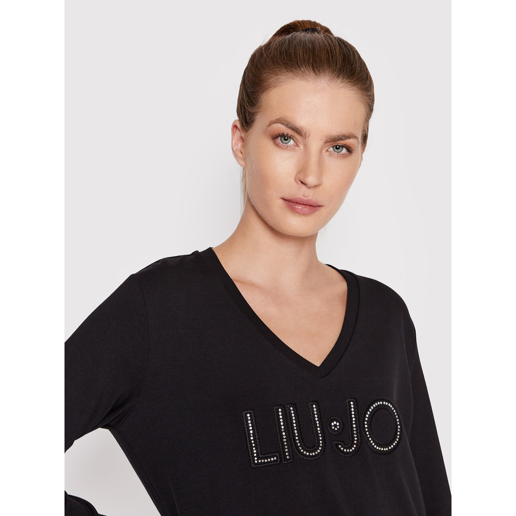 Liu Jo Sport Mikina TA2181 F0831 Černá Regular Fit - Pepit.cz