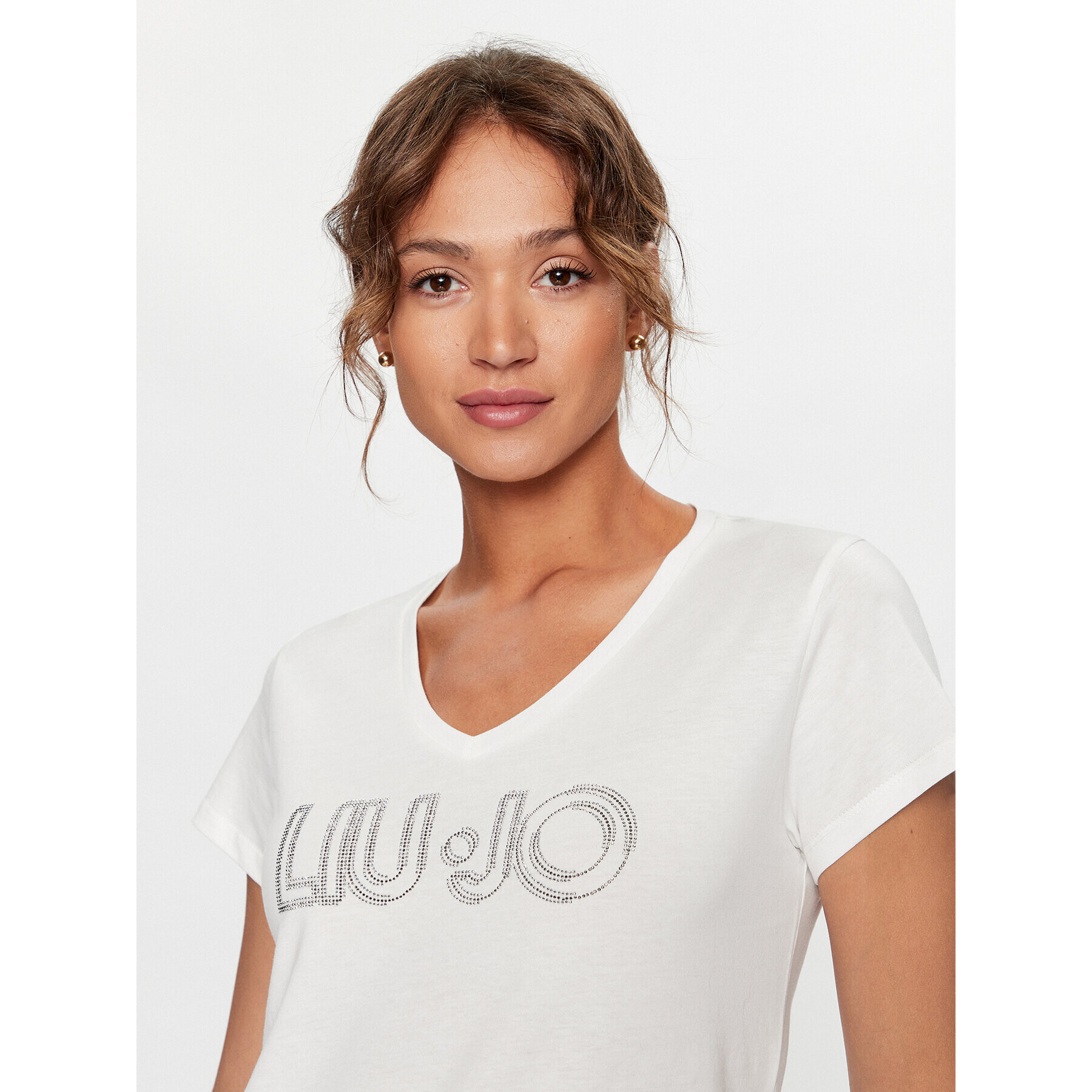 Liu Jo T-Shirt TF3297 J6040 Bílá Regular Fit - Pepit.cz