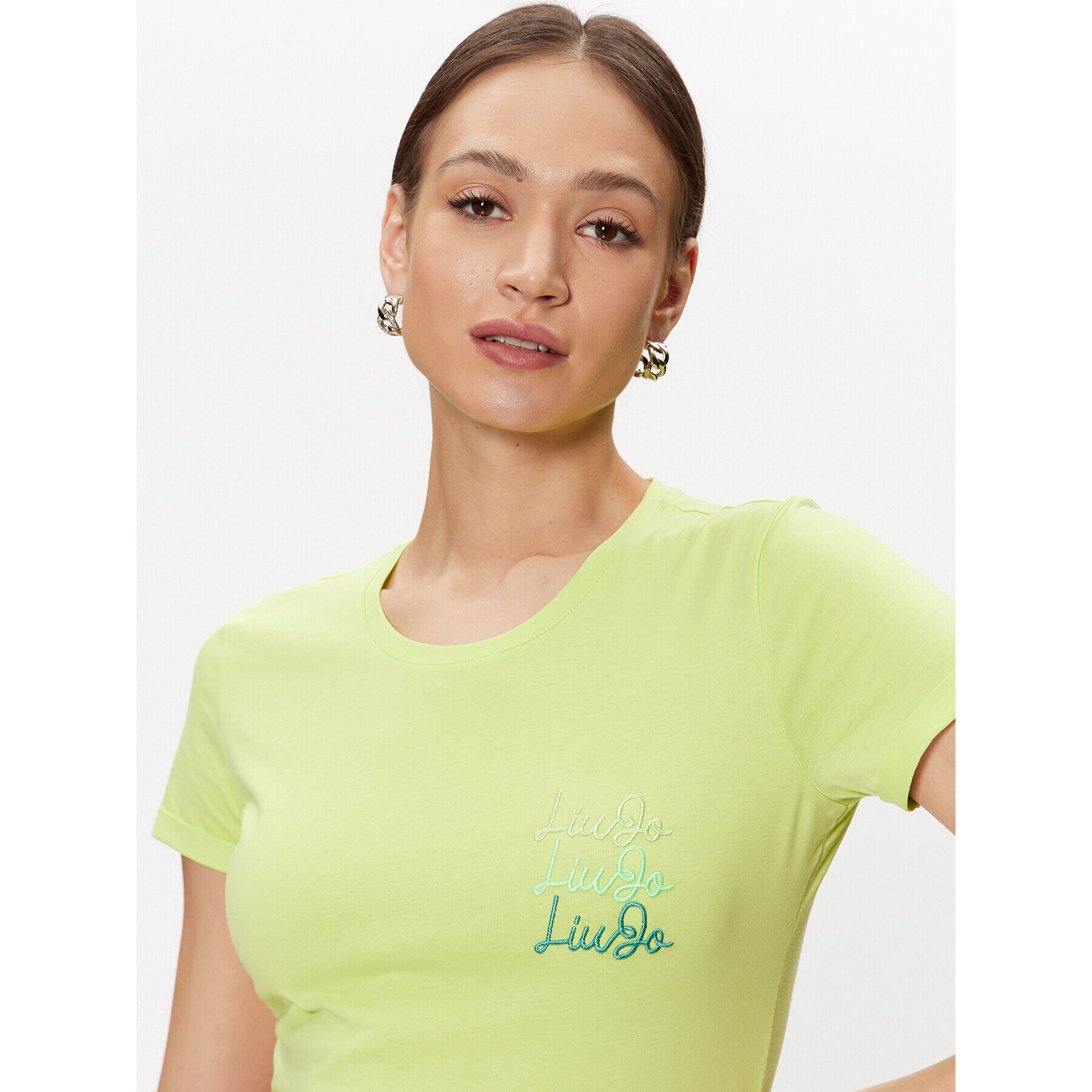 Liu Jo T-Shirt WA3139 J6308 Zelená Regular Fit - Pepit.cz