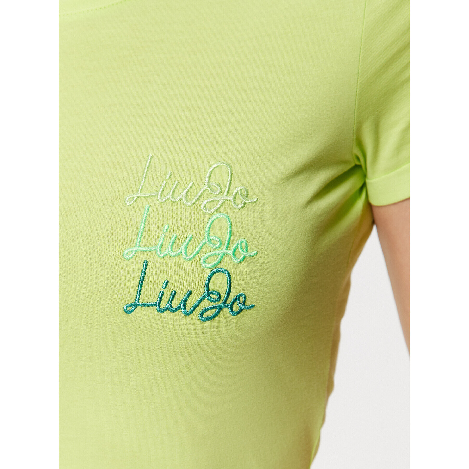 Liu Jo T-Shirt WA3139 J6308 Zelená Regular Fit - Pepit.cz