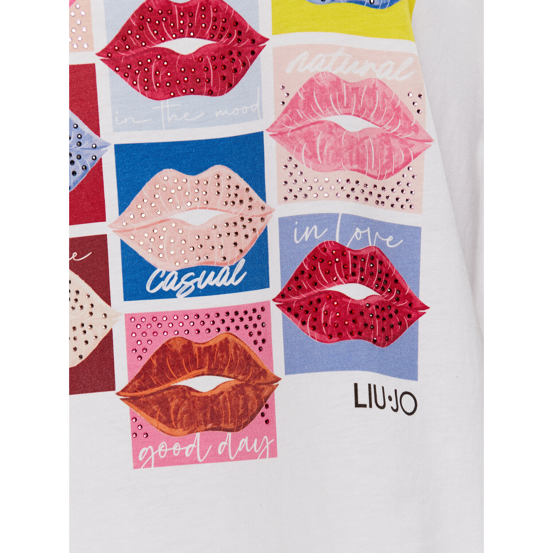 Liu Jo T-Shirt WA3287 J5923 Bílá Regular Fit - Pepit.cz