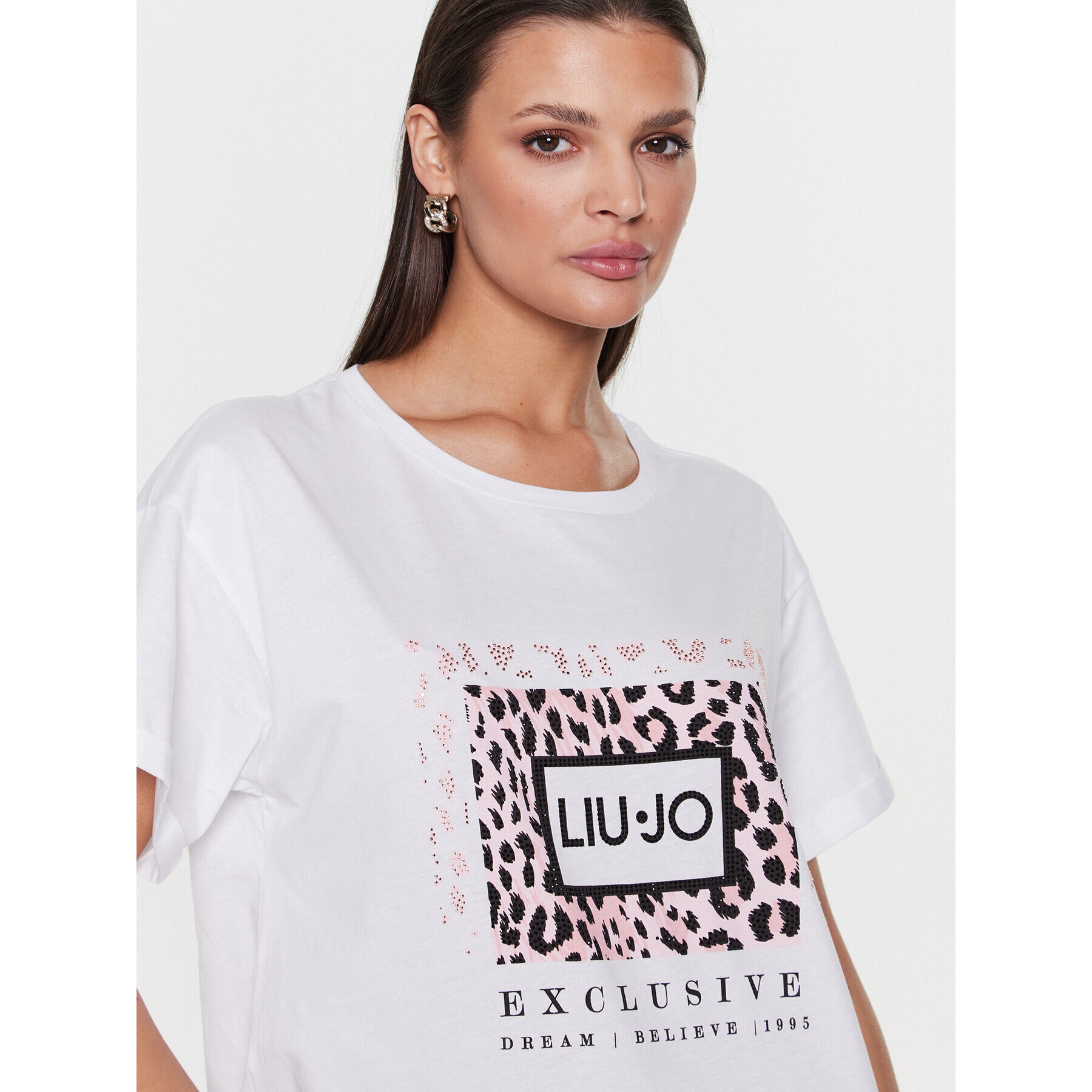 Liu Jo T-Shirt WA3332 J6410 Bílá Relaxed Fit - Pepit.cz