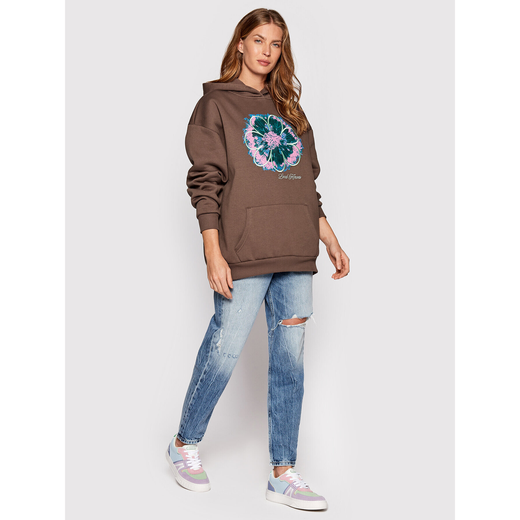 Local Heroes Mikina Bloom Hoodie AW22S0003 Hnědá Regular Fit - Pepit.cz