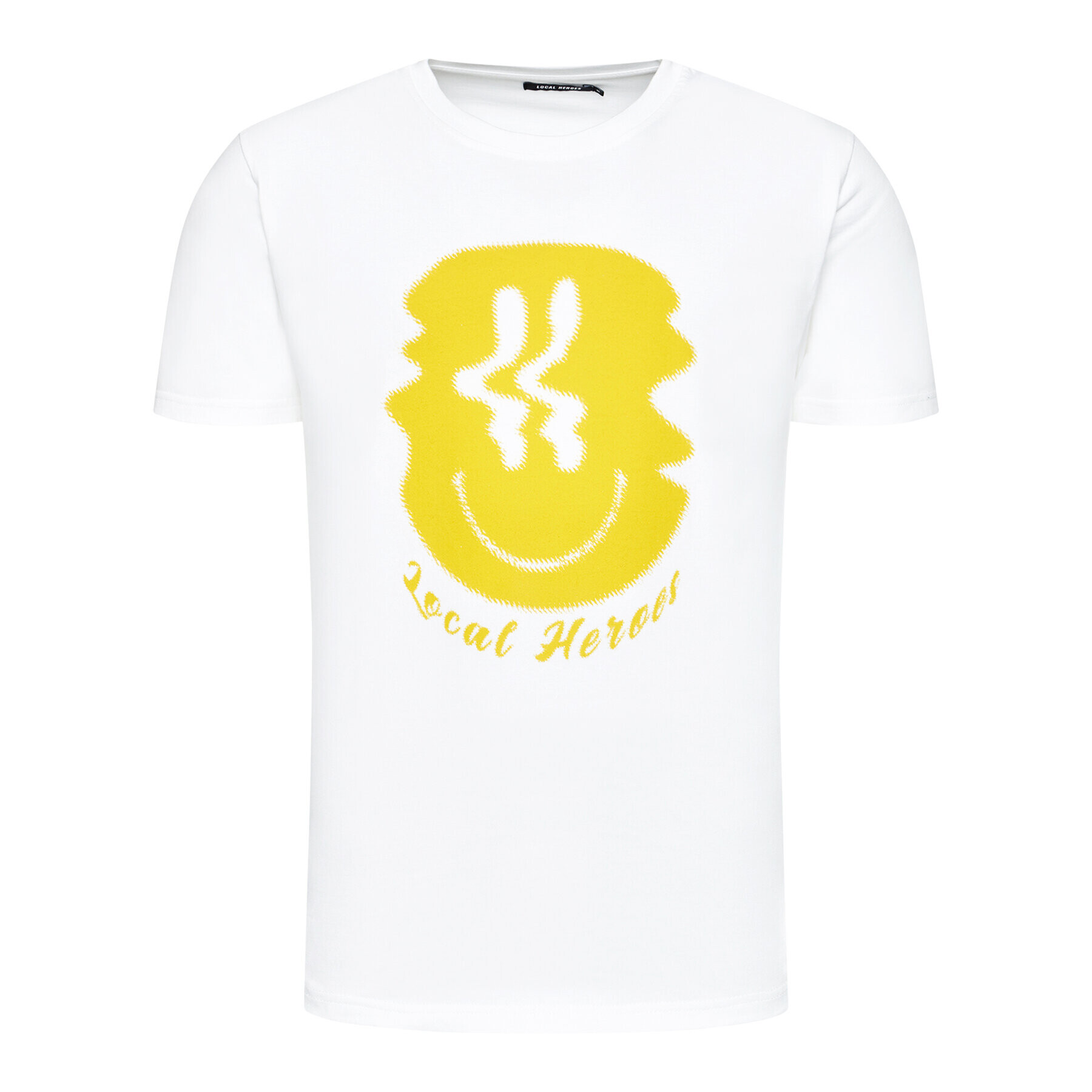 Local Heroes T-Shirt Smiley SS21T0008 Bílá Oversize - Pepit.cz