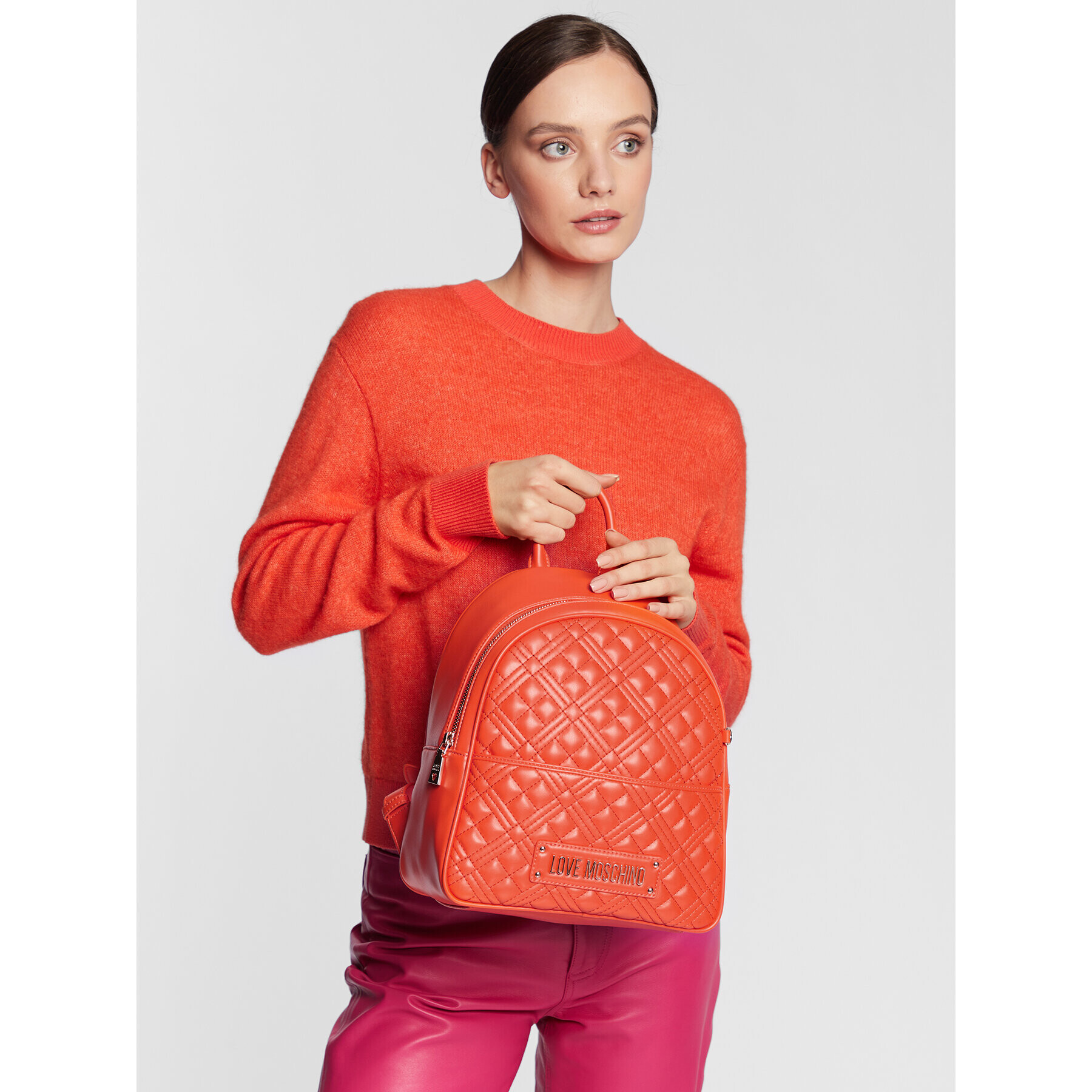 LOVE MOSCHINO Batoh JC4018PP1GLA0450 Oranžová - Pepit.cz