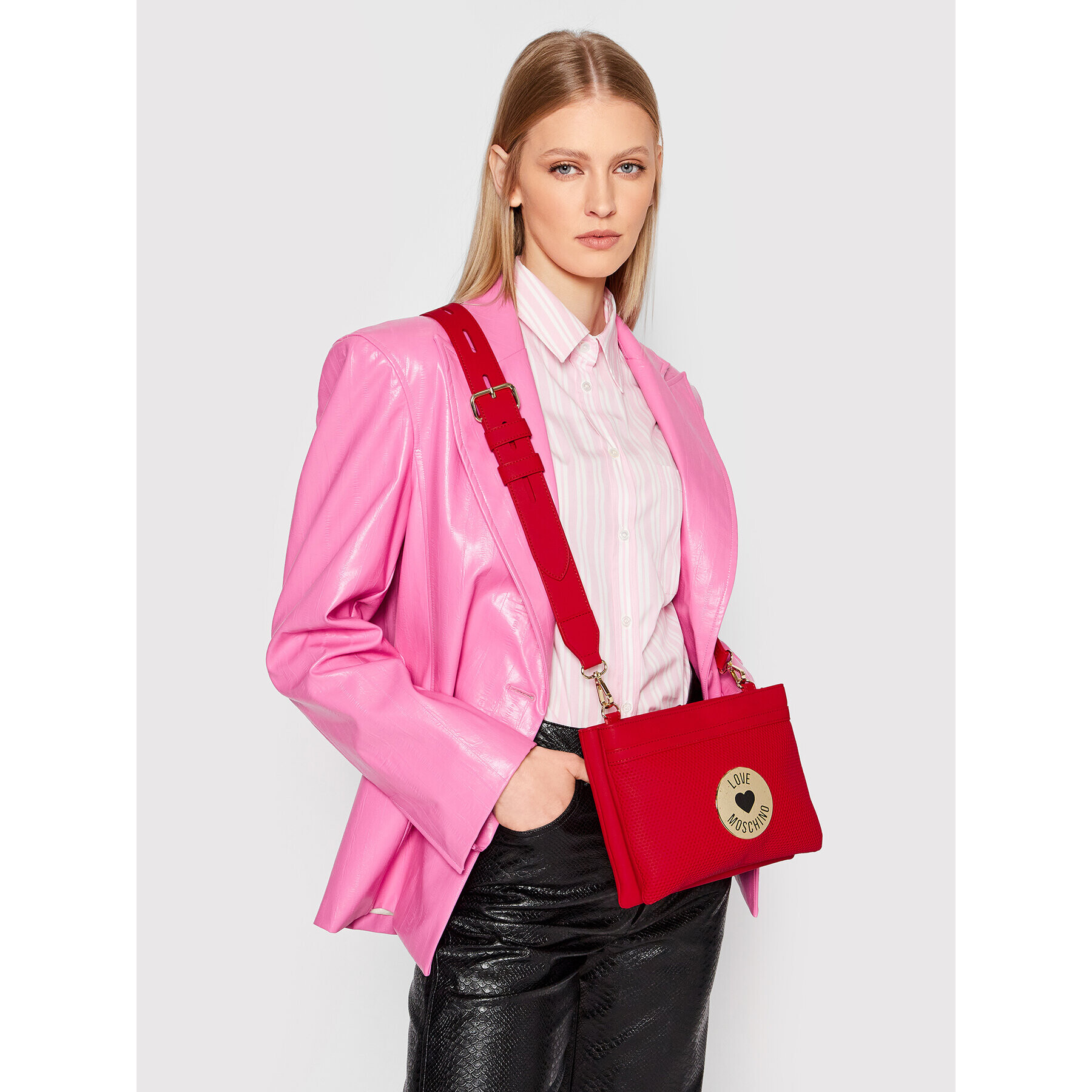 LOVE MOSCHINO Kabelka JC4398PP0EKL150A Červená - Pepit.cz